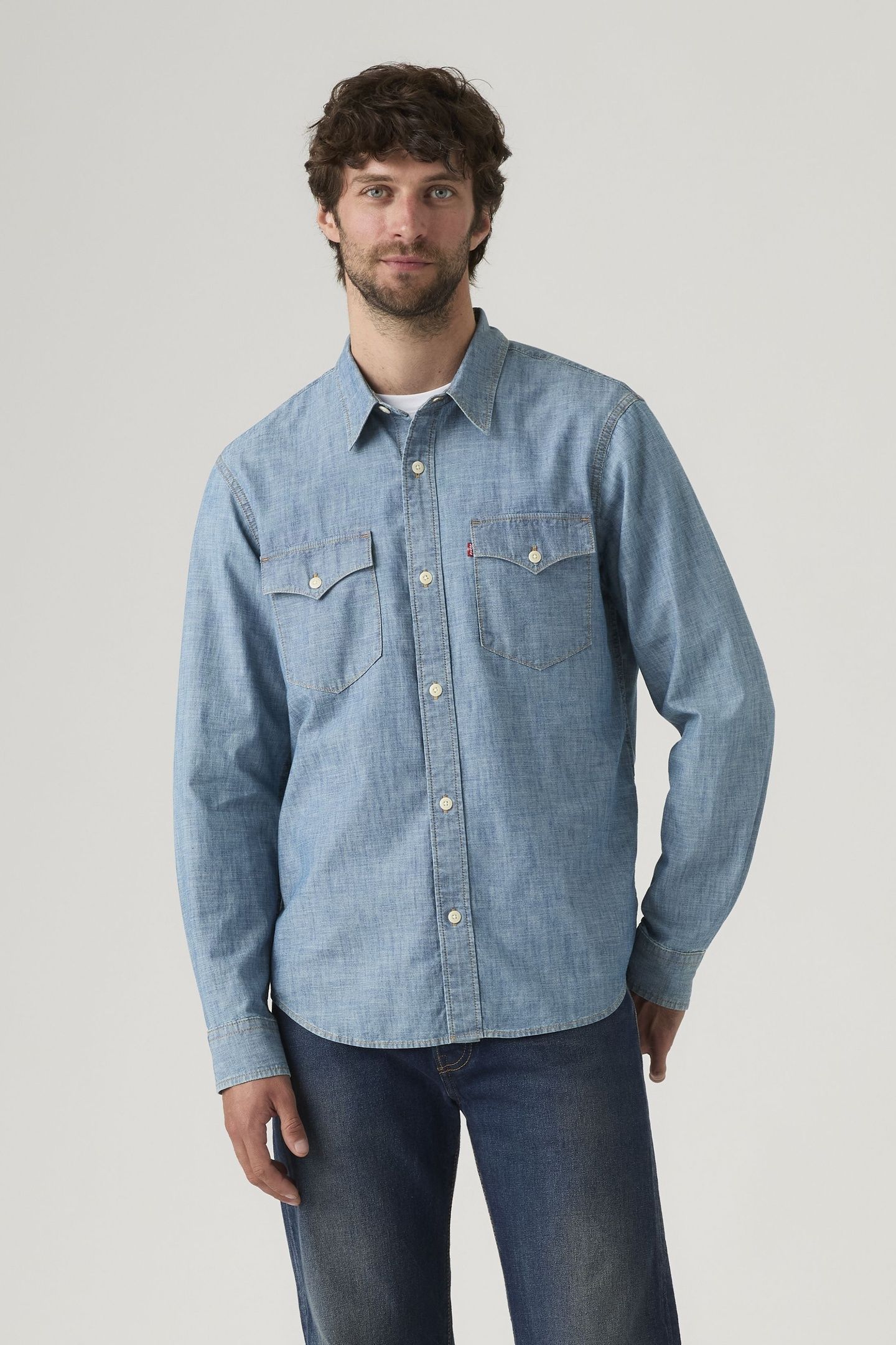 RELAXED WESTERN SHIRT BLUE 2