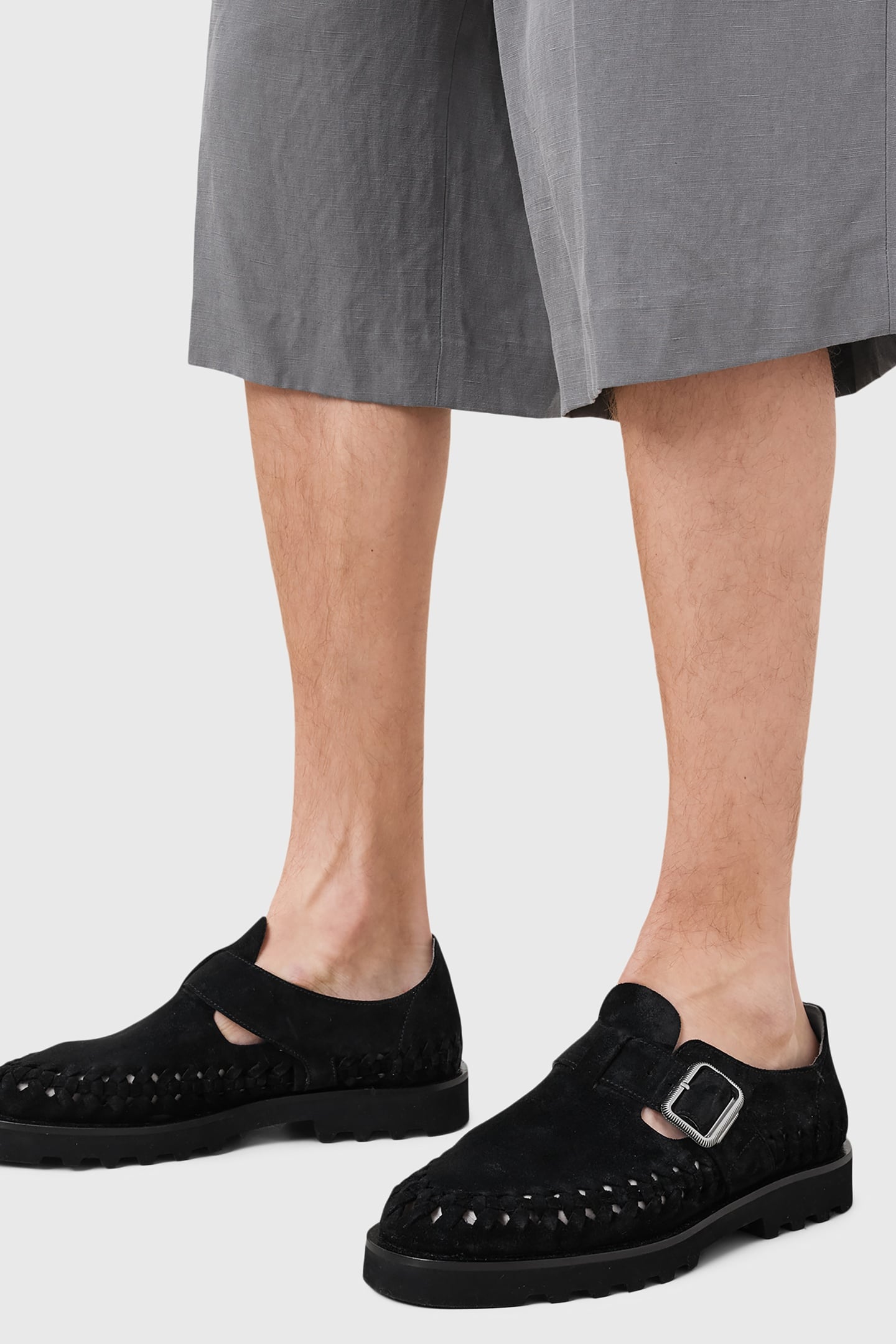 SKIFF SUEDE SANDAL BLACK 1