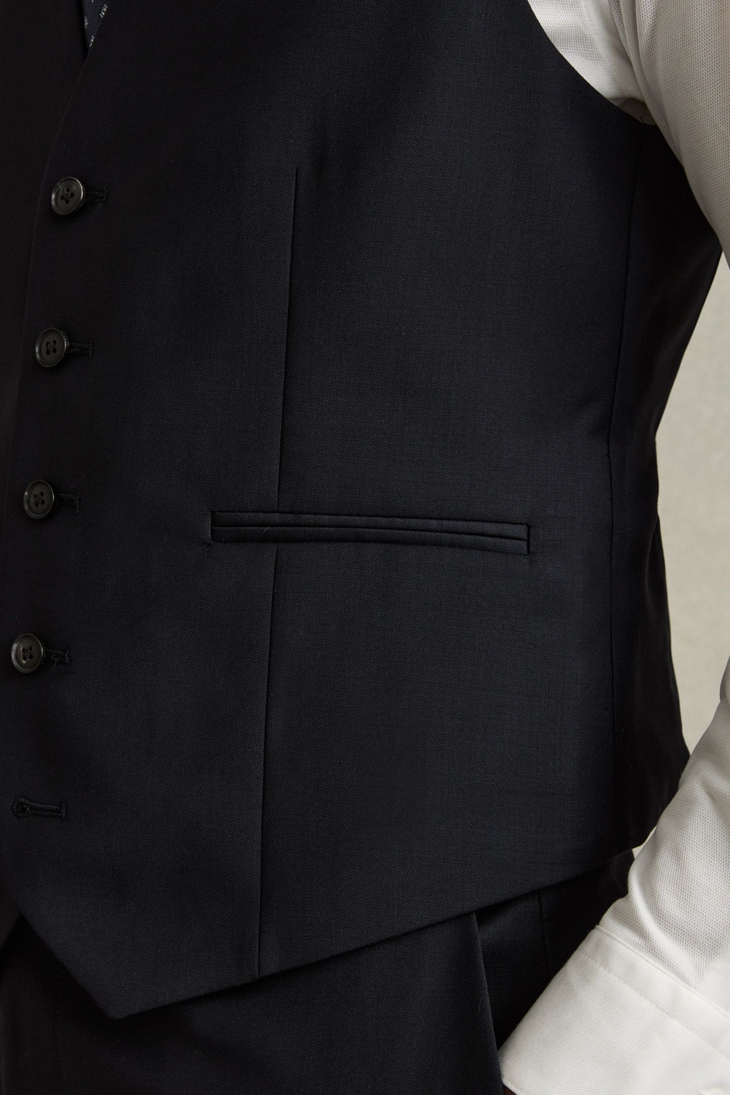 PLAIN WEAVE WAISTCOAT NAVY 5