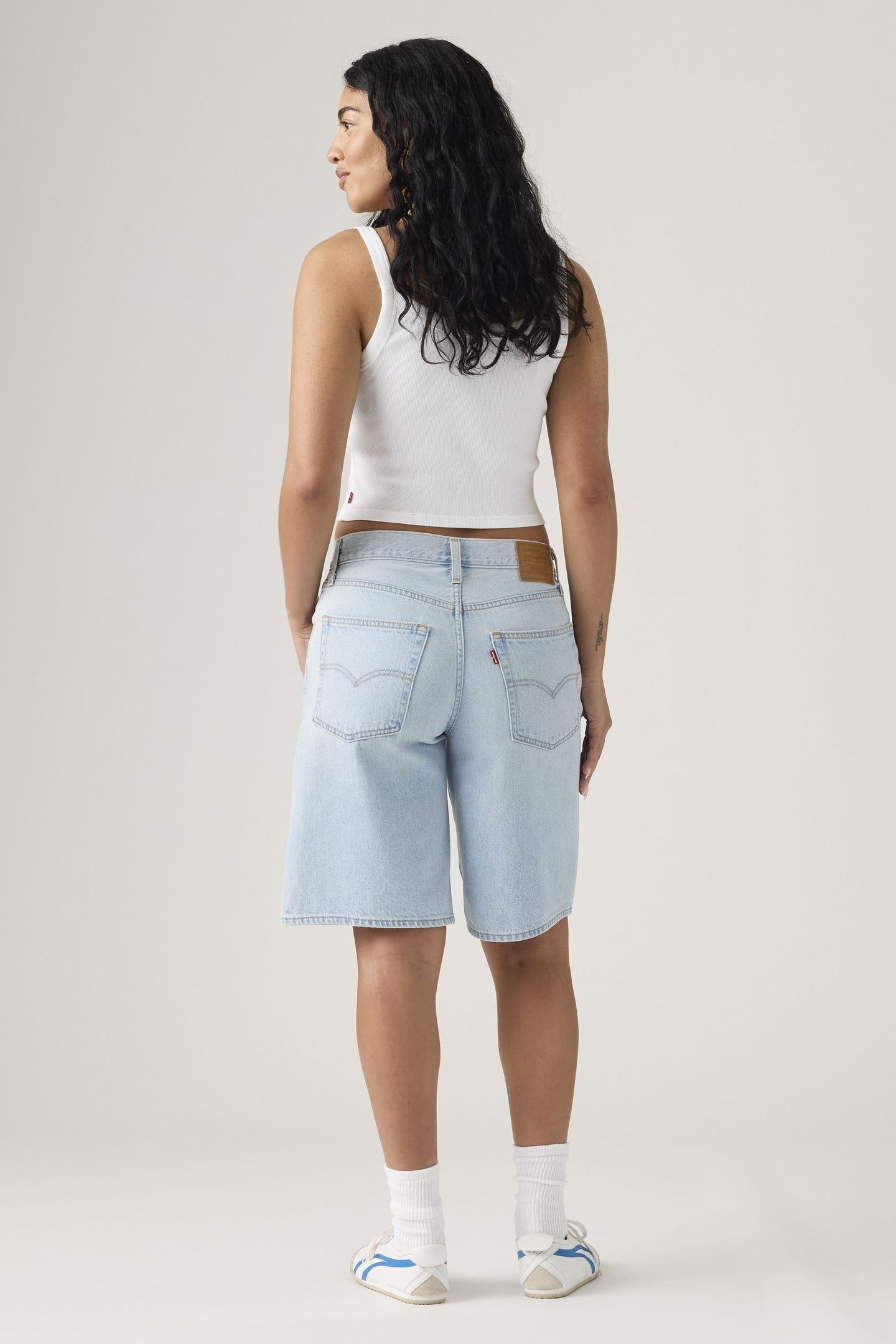 BAGGY DAD JORTS BLUE 5