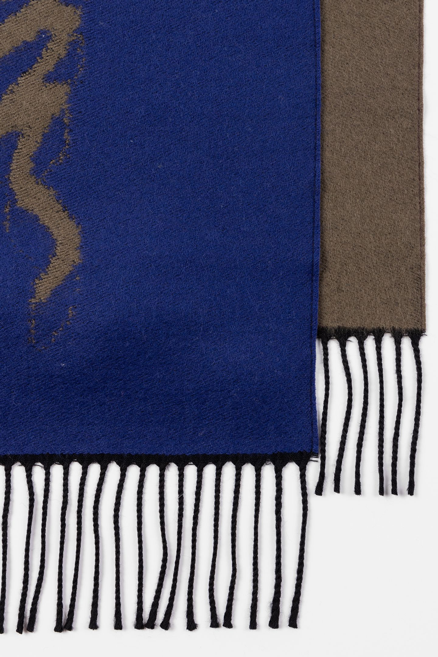 SCARF LOGO COLOR BLOCK KHAKI 2