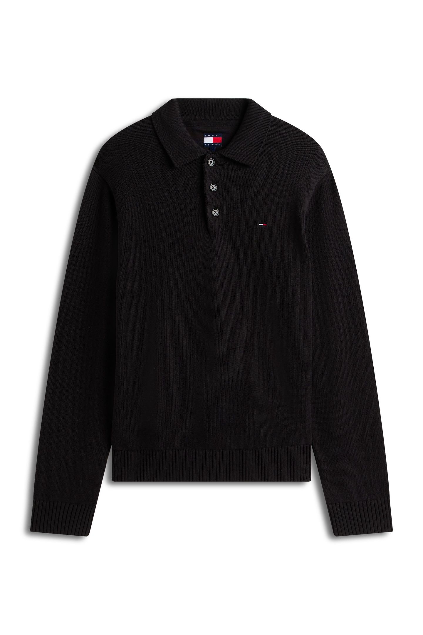 SLIM ESSENTIAL PULLOVER SWEATER BLACK 2