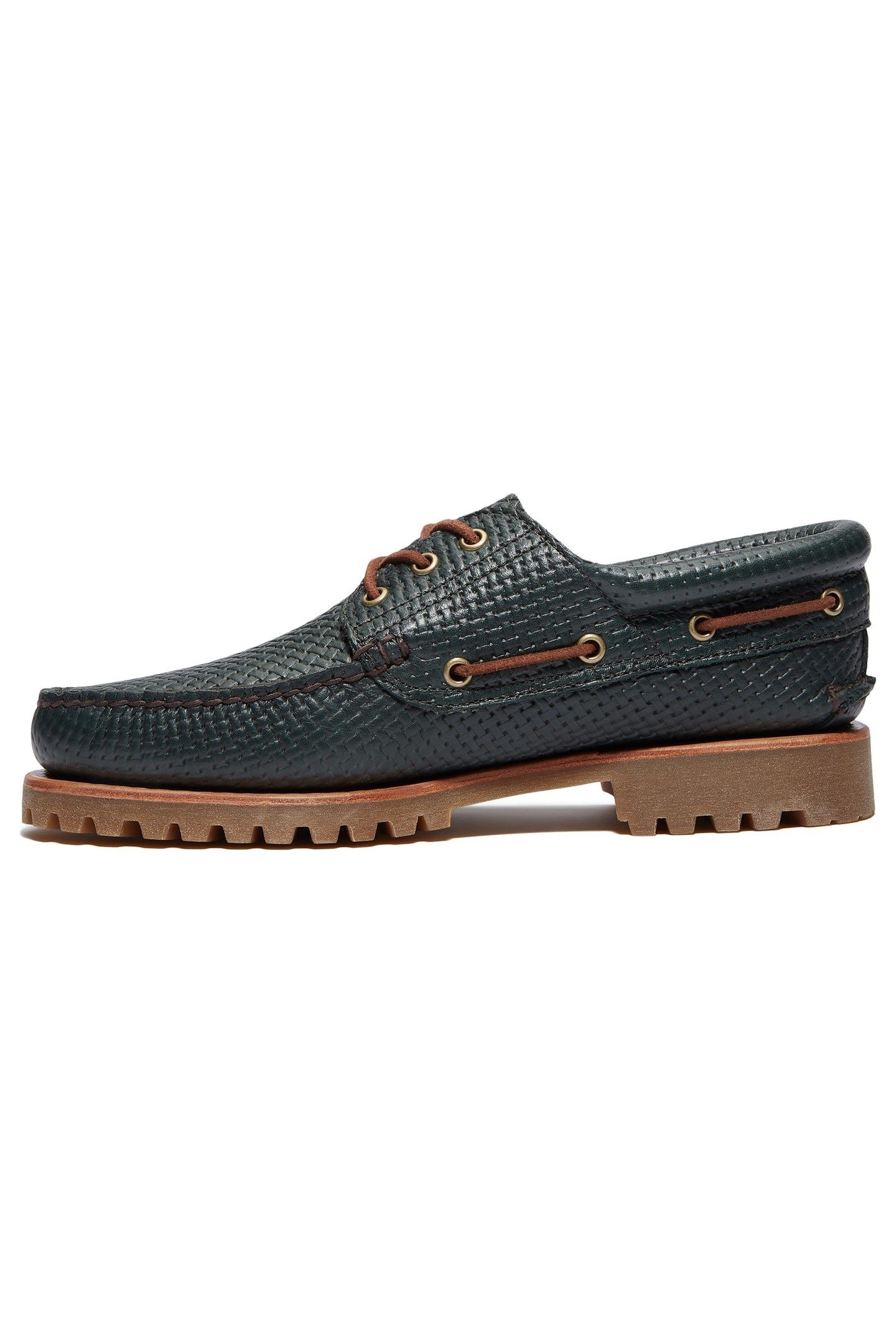 AUTHENTIC BOAT SHOE DARK GREEN FULL GRAIN 7