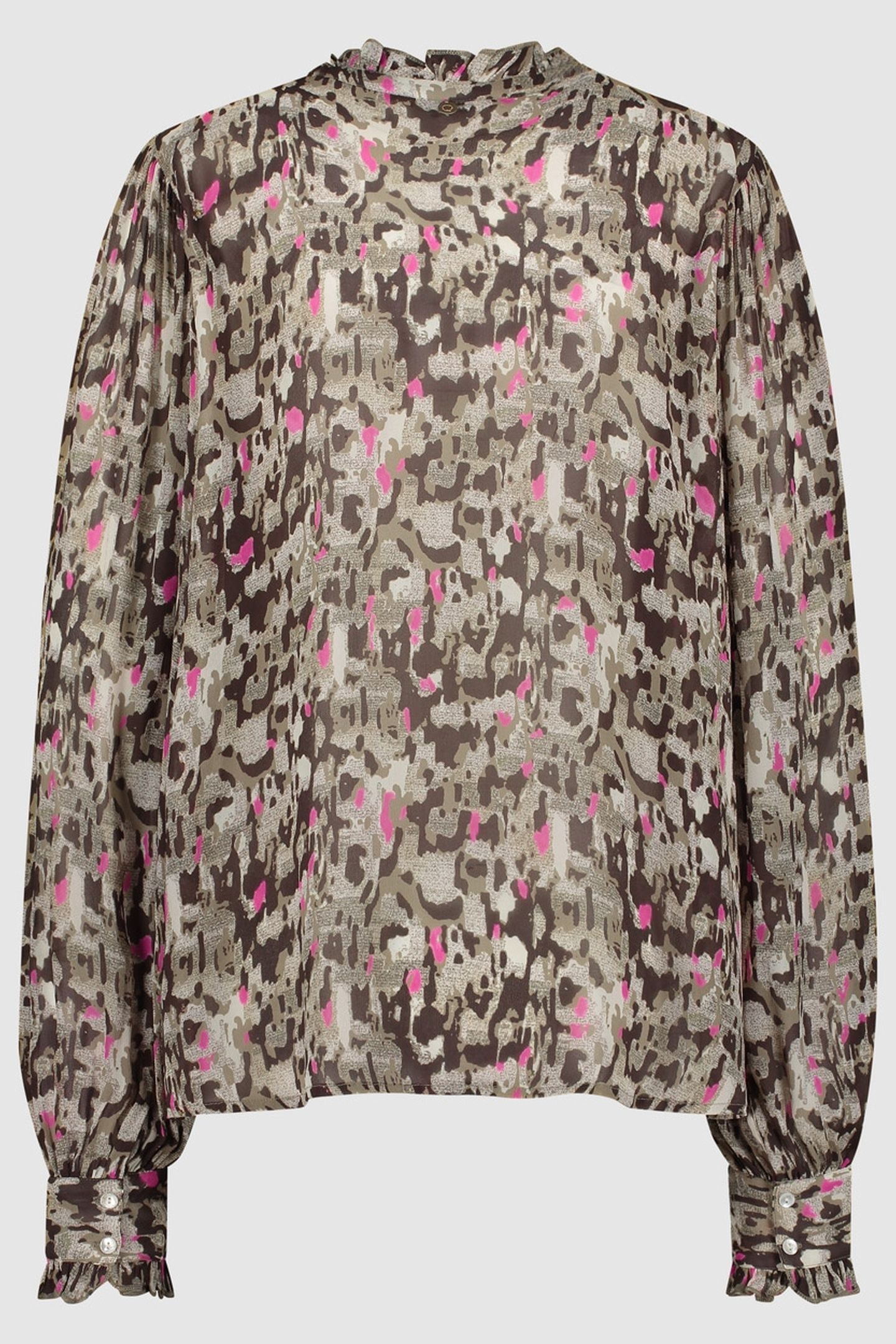 GIRLS PUCK BLOUSE NEON LEO 2