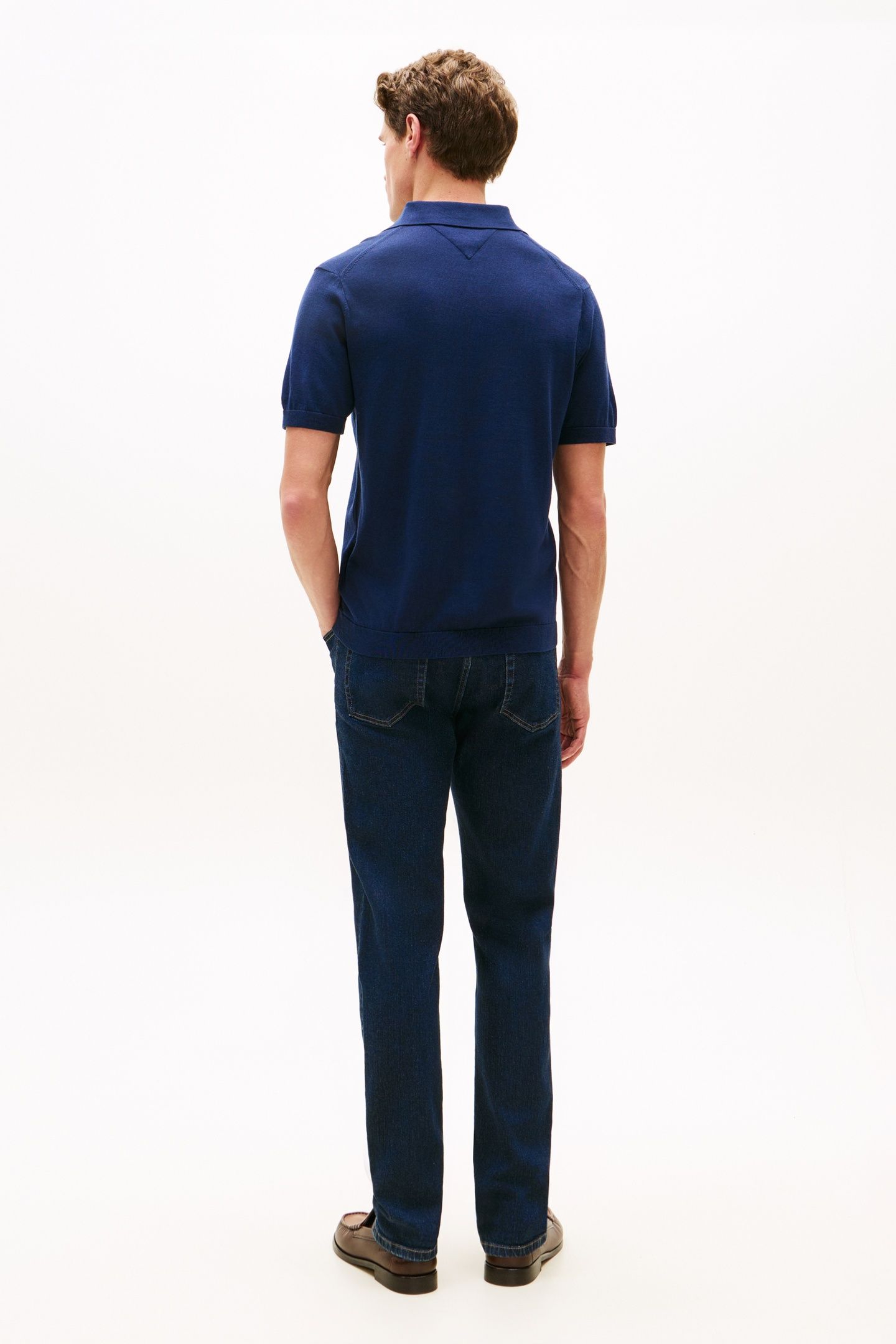 DC COTTON LYOCELL POLO NAVY IRIS 2