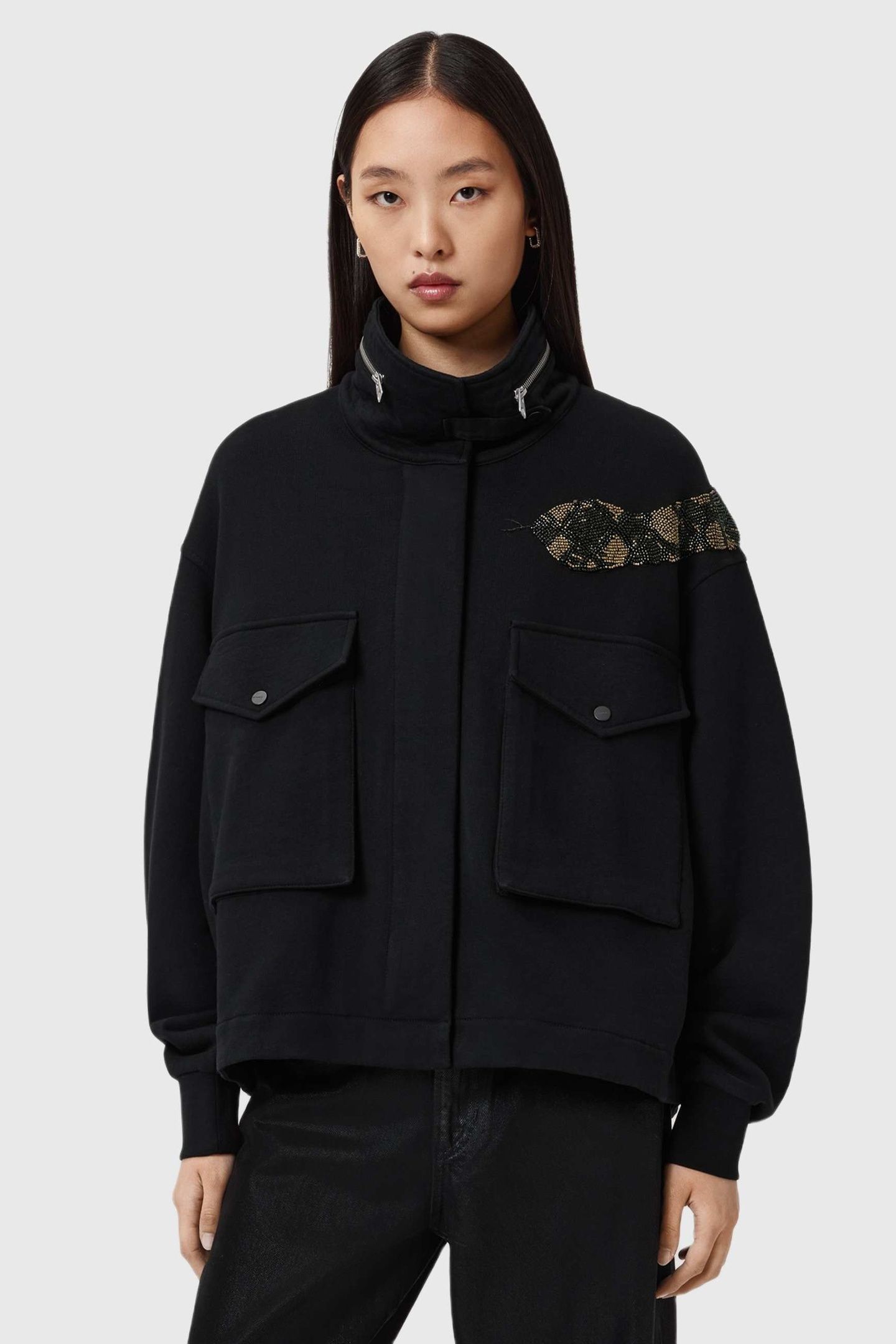 OUROS CLARIE JACKET BLACK 1