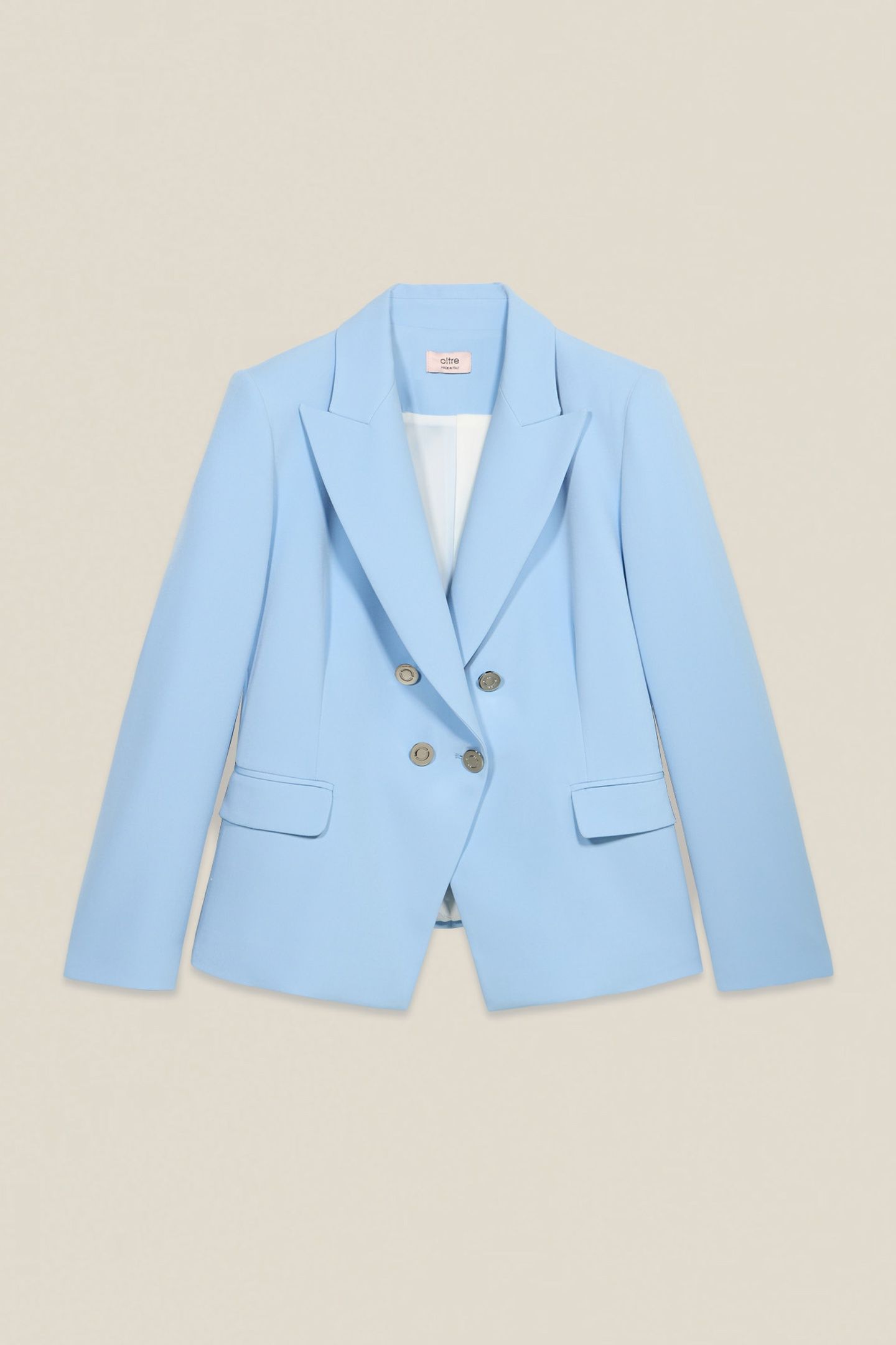 DOUBLE-BREASTED BLAZER LIGHT BLUE 3