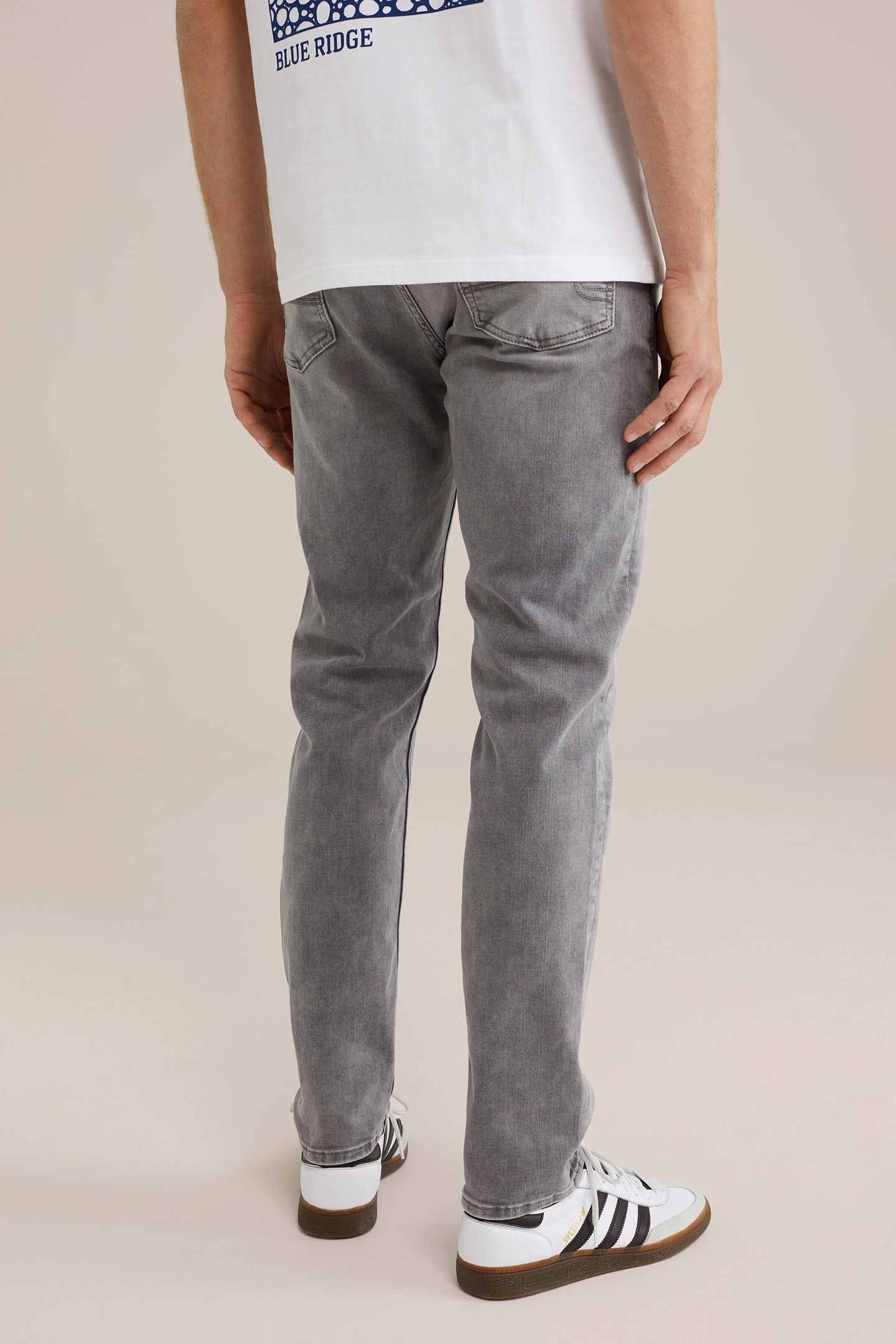 5-POCKET MID WAIST LIGHT GREY 2