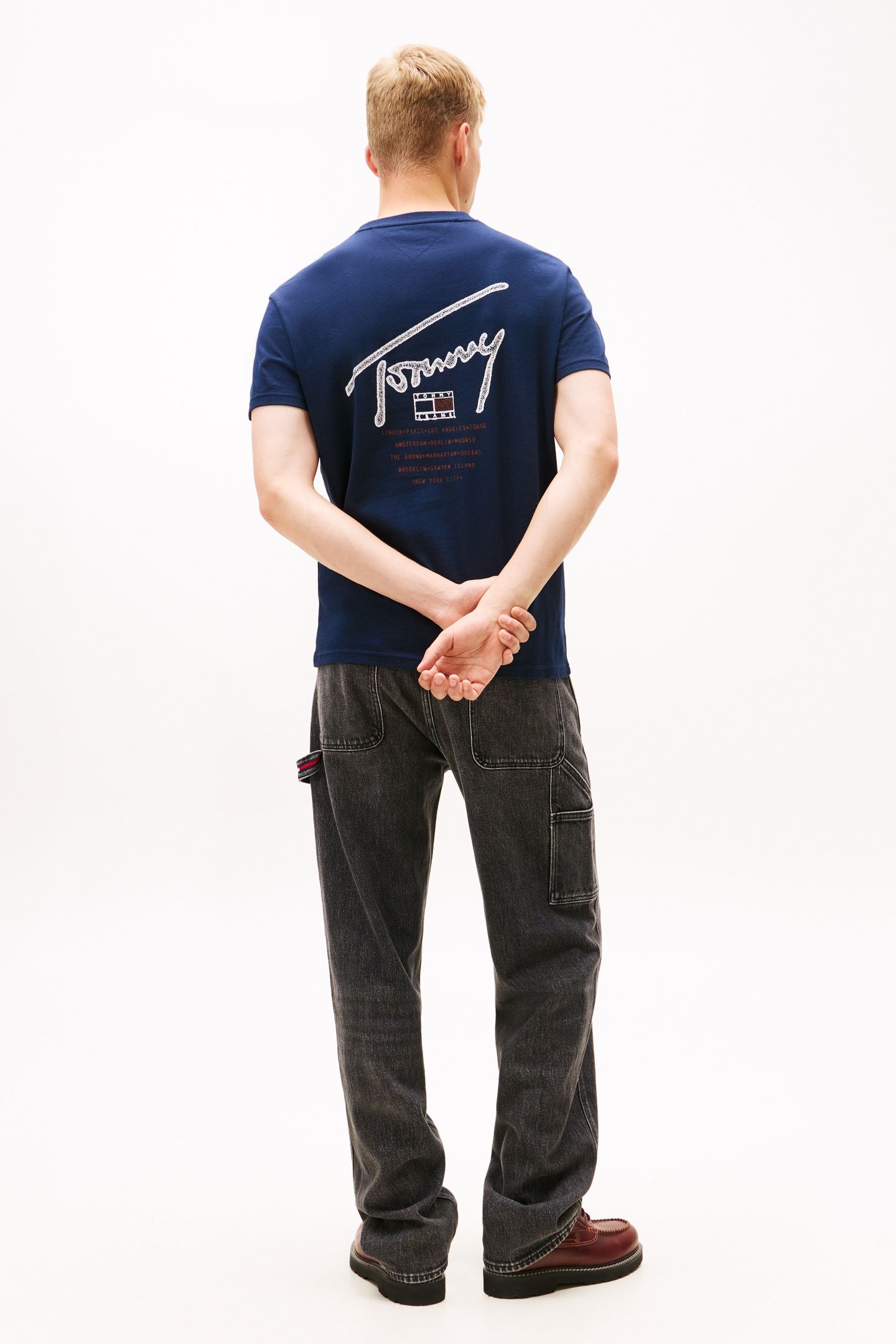 REGULAR SIGN BACKPRINT T-SHIRT DARK NIGHT NAVY 3