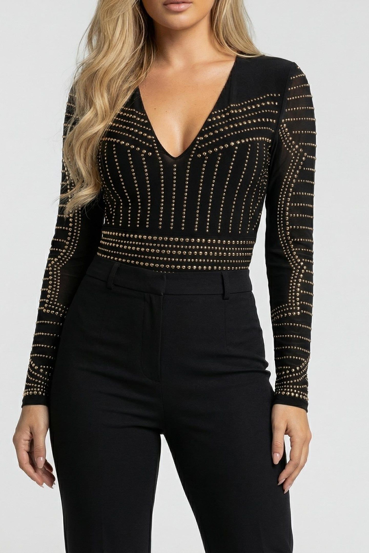 MARCIANO BY GUESS KRISTAL BODYSUIT NOCTURNAL NAVY 1