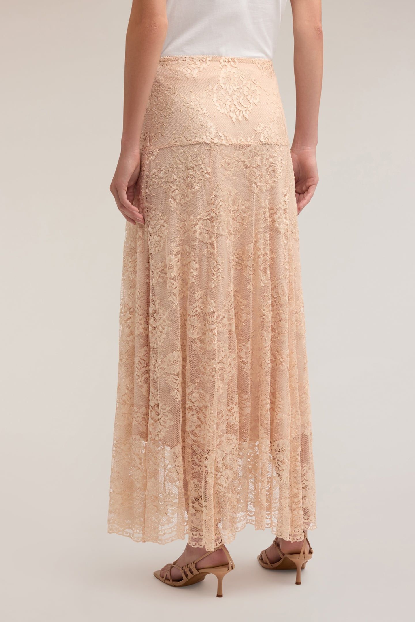 LONG LACE SKIRT POWDER PINK 3