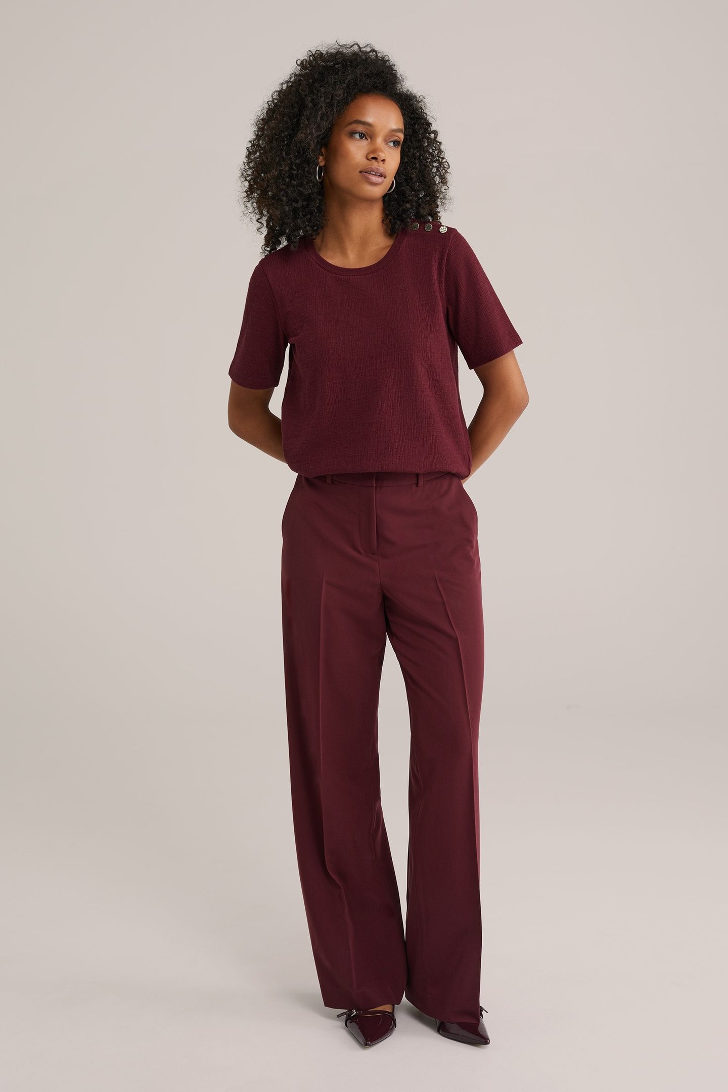 T-SHIRT BURGUNDY RED 3