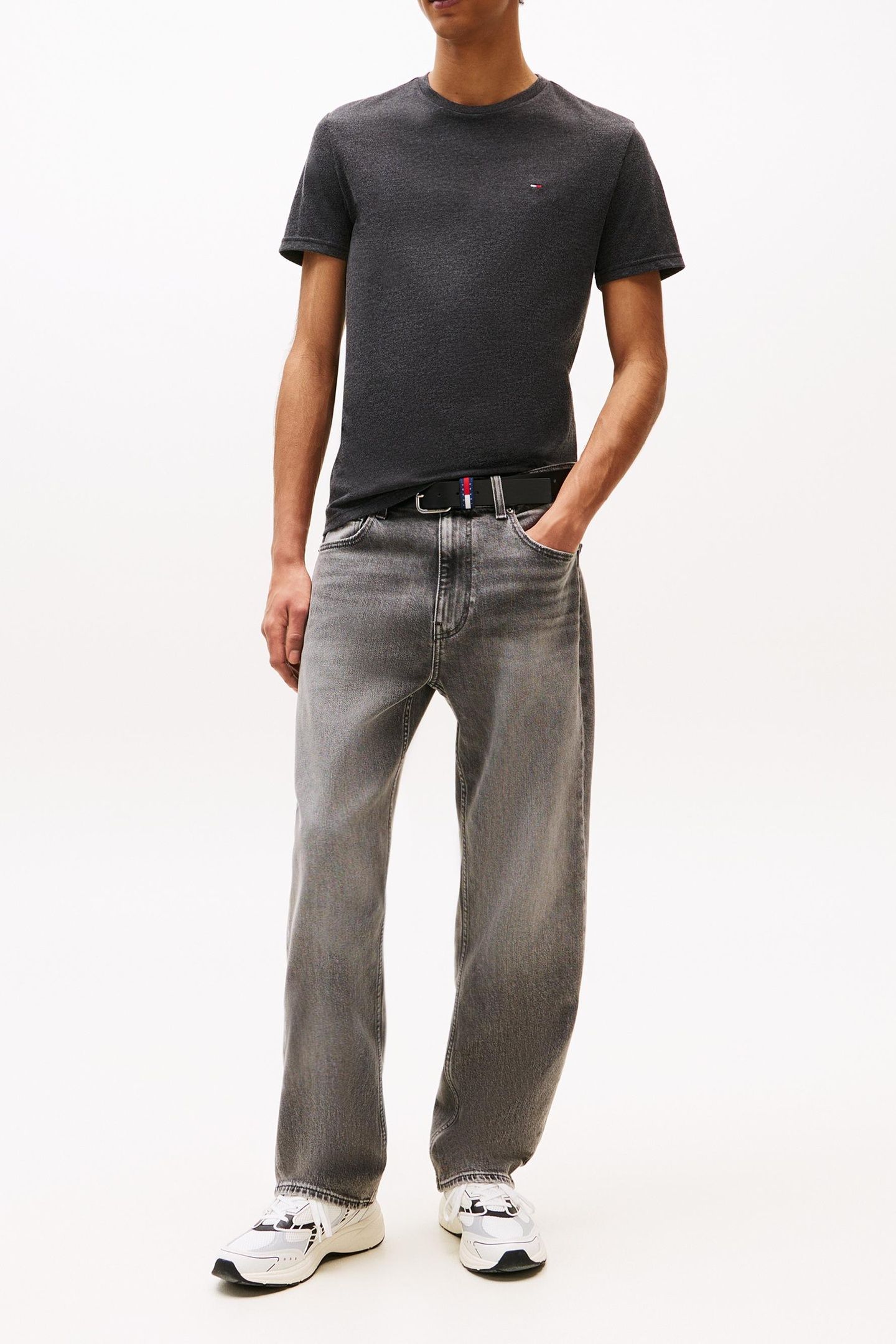 HEATHERED XSLIM JASPER SHIRT BLACK 1