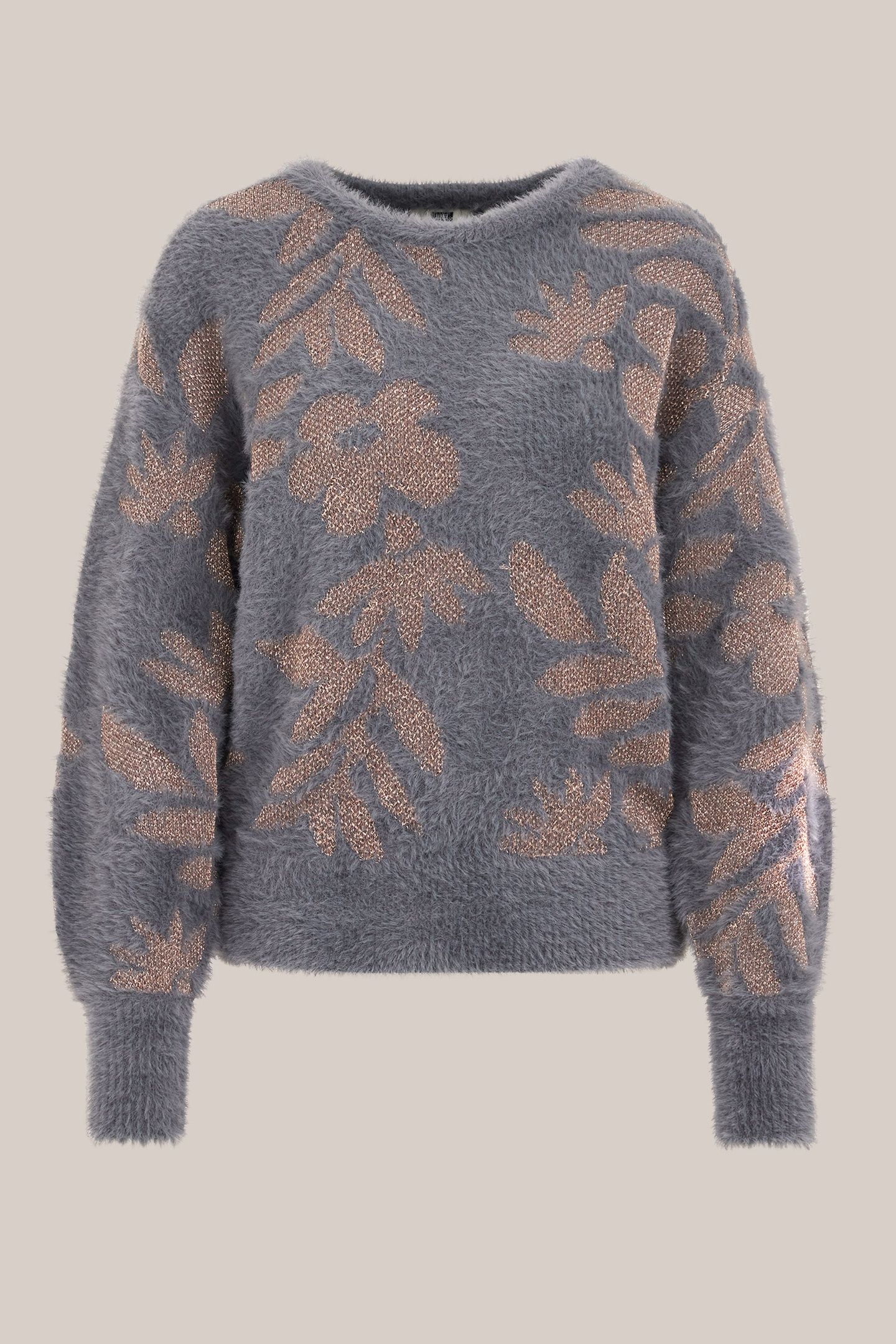 KNITTED PULLOVER GREYISH BLUE 4