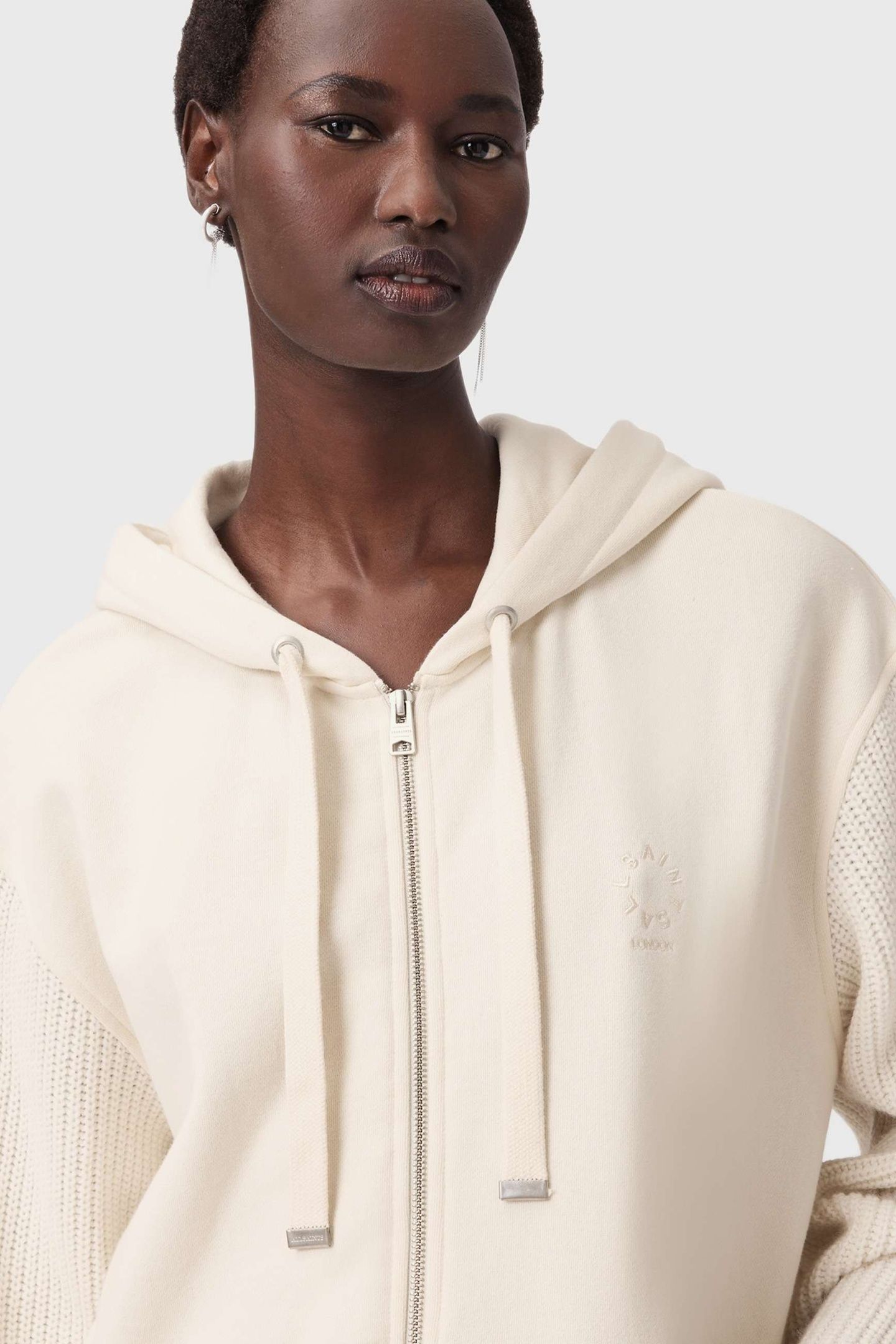 AMPHIE KNIT HOODY TOFU WHITE 7