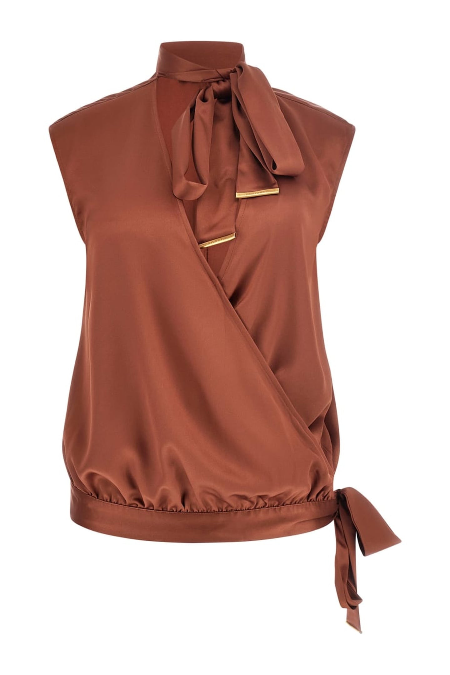 MARCIANO BY GUESS LINDA WRAP TOP TERRE DI SIENA 1