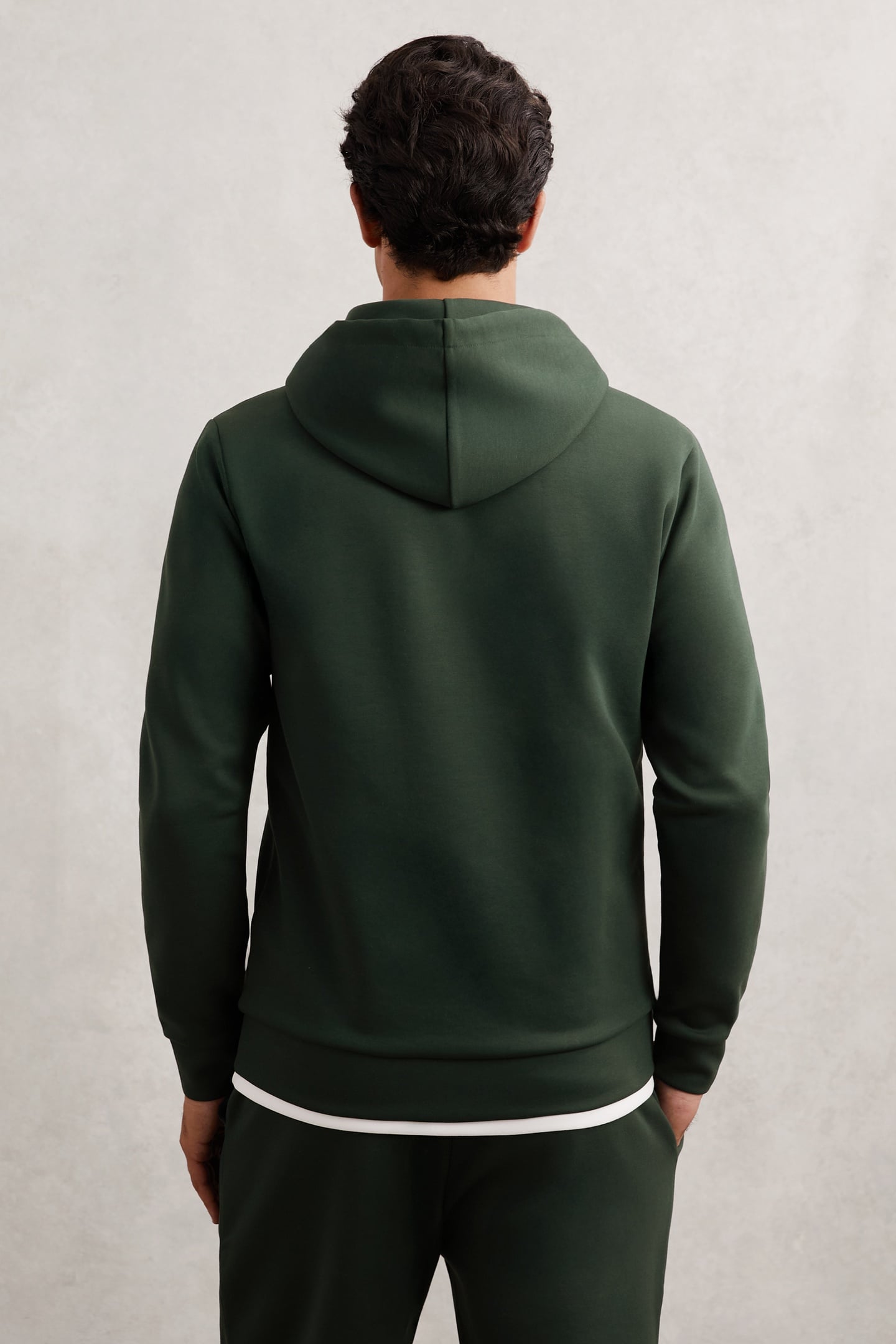 LS INTERLOCK HOODY DARK SAGE GREEN 2