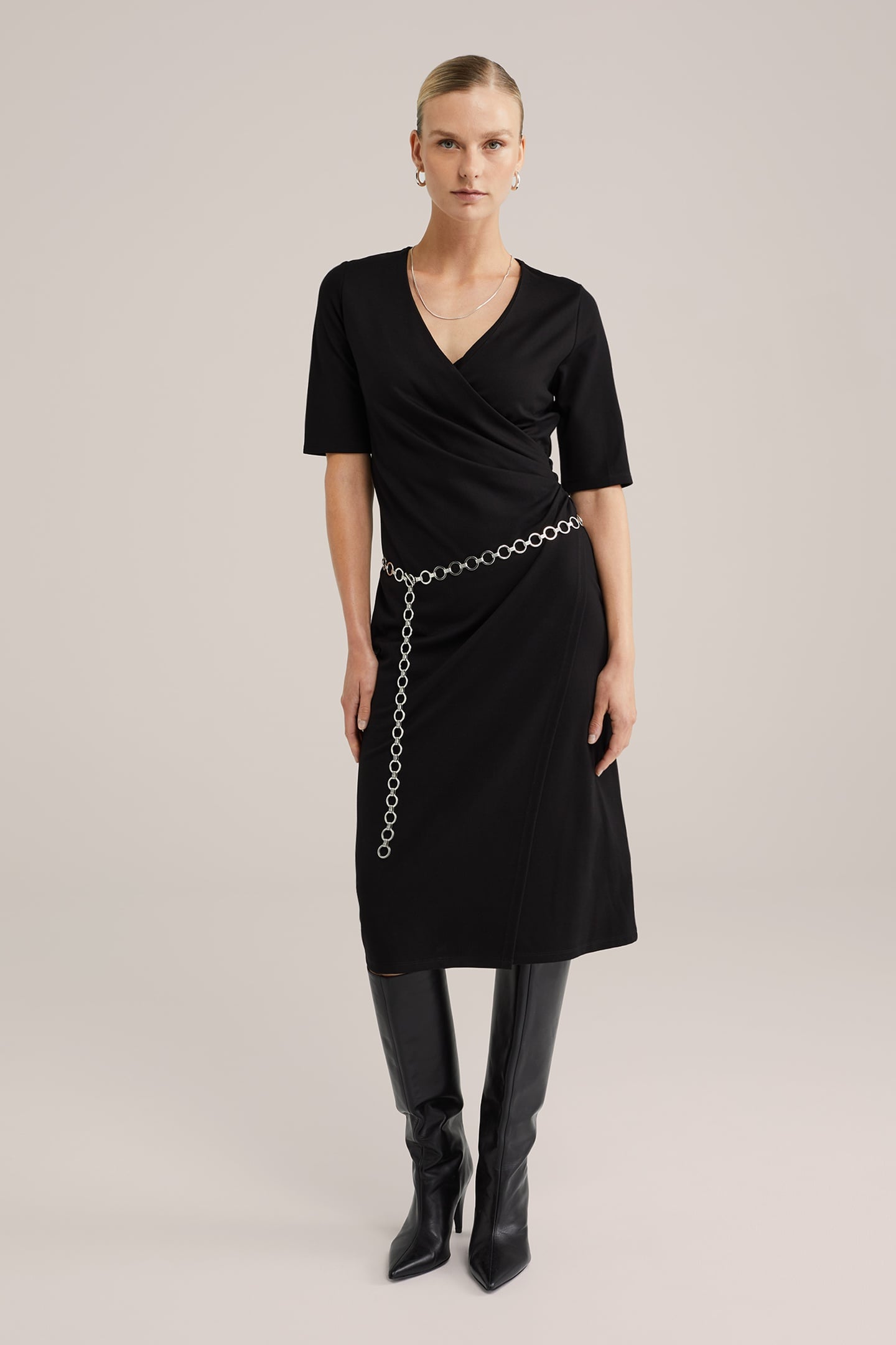 DRESS MIDI BLACK 1