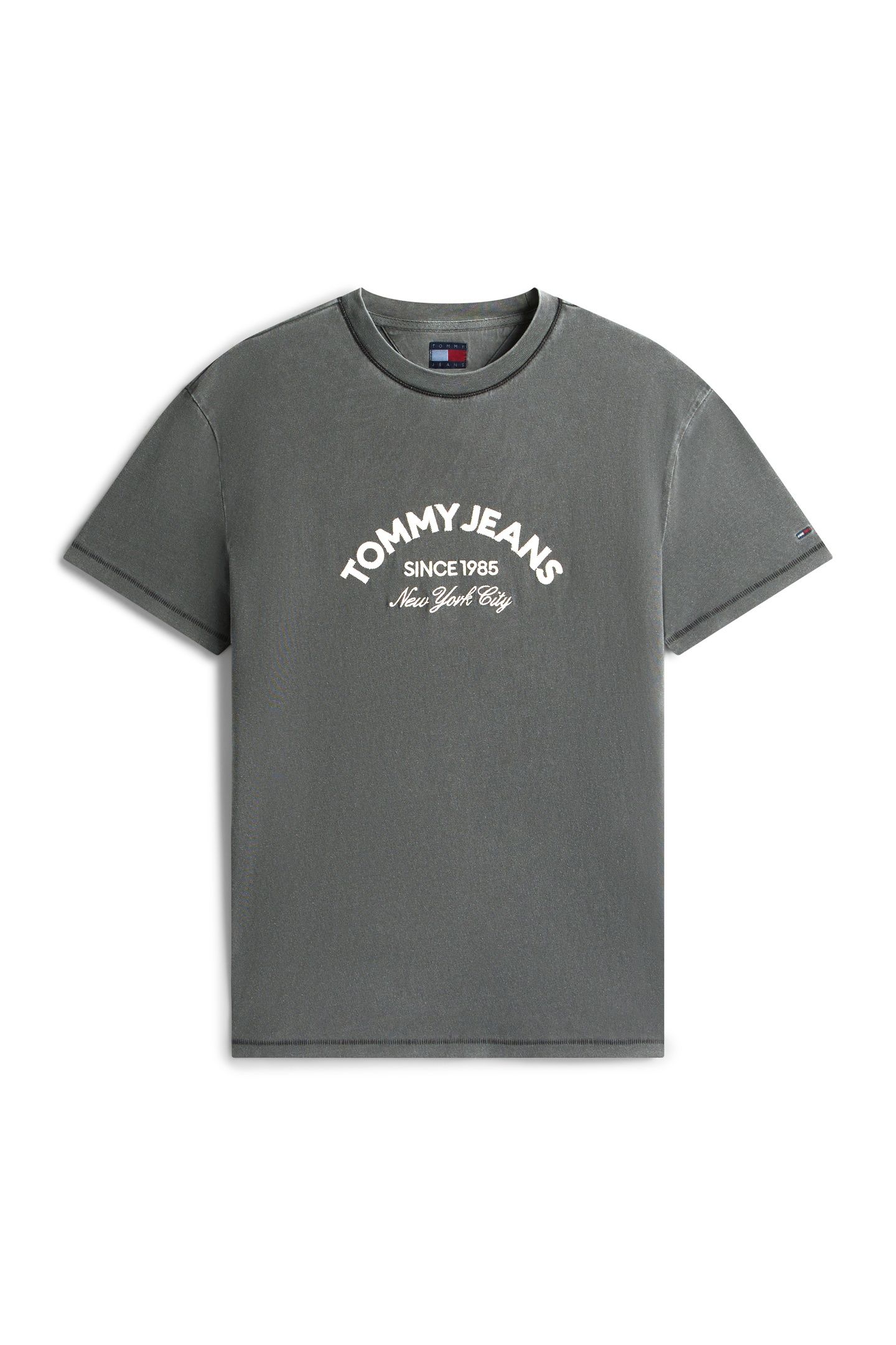 ARCH LOGO TEXTURED T-SHIRT BLACK 4