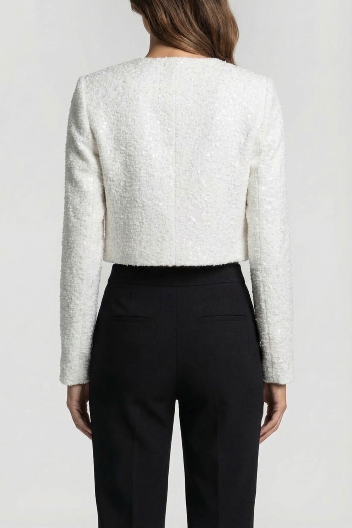 MARCIANO BY GUESS BOUCLE AWAY JACKET MACADAMIA 4