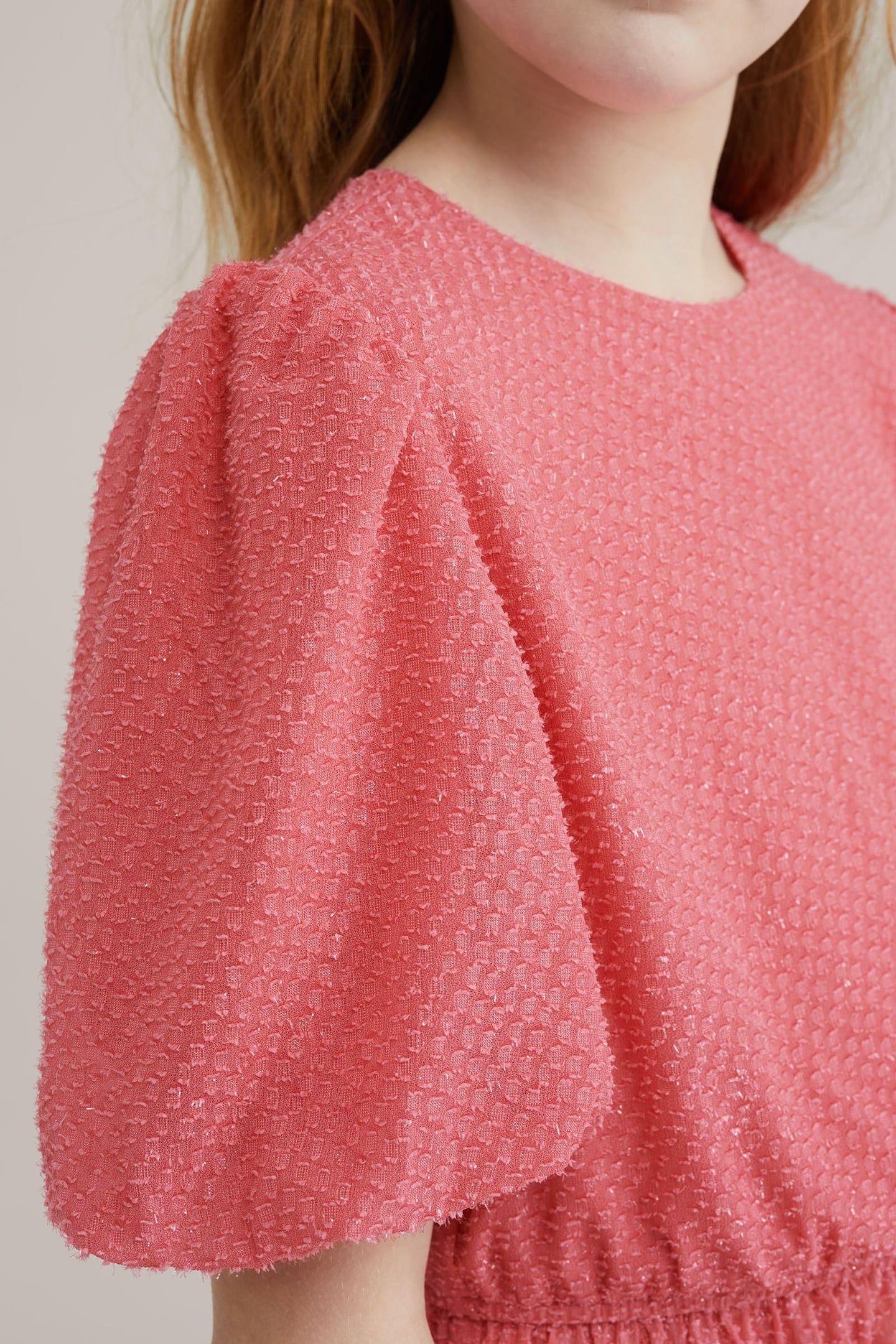 DRESS MID LENGTH CORAL PINK 5