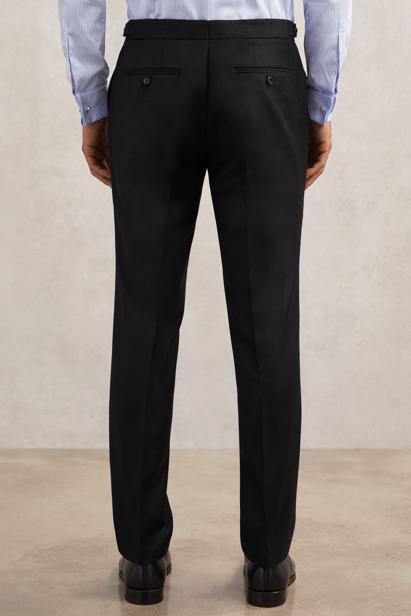 FLANNEL MIXER TROUSER NAVY 3