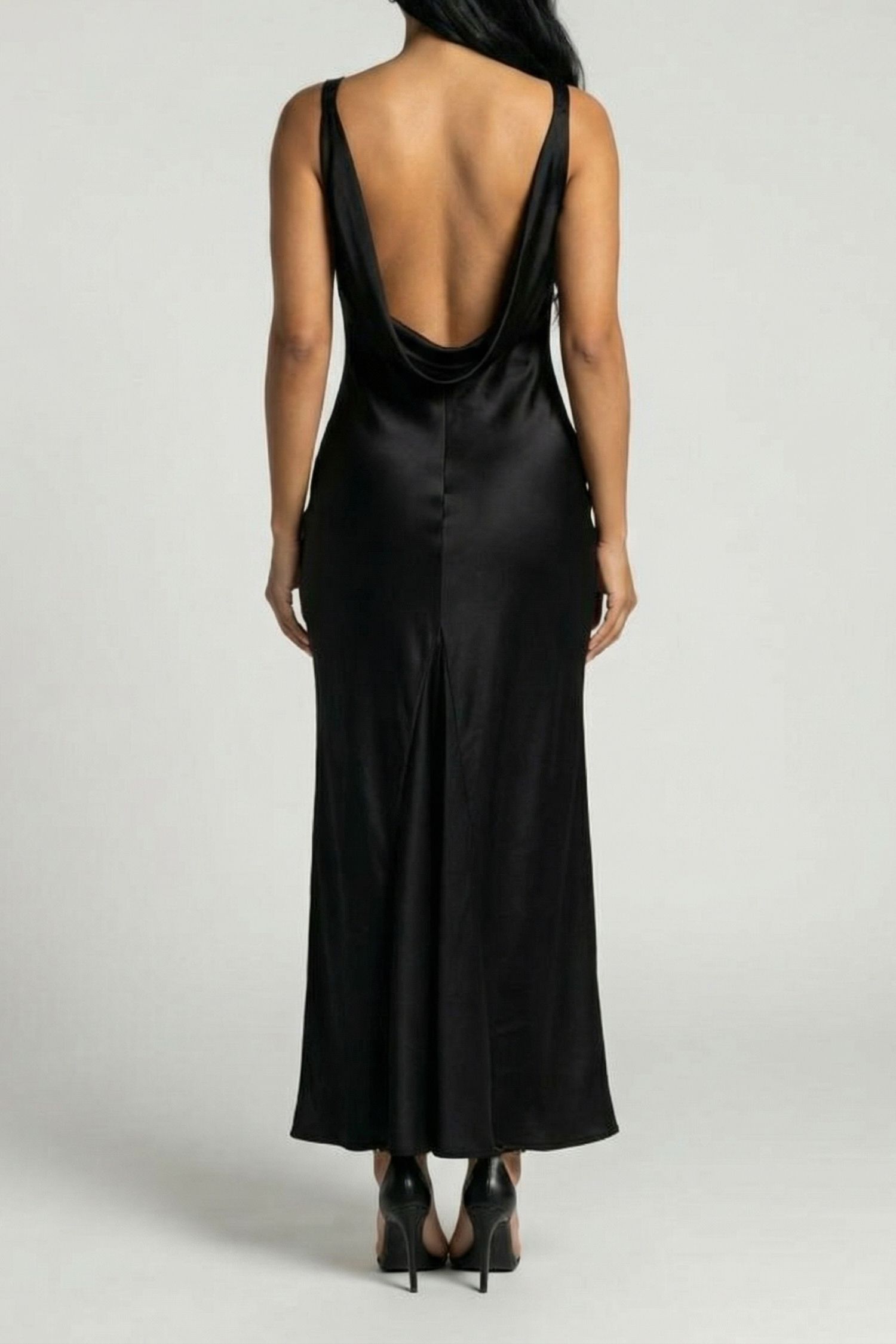 MARCIANO BY GUESS ESTELLA LONG DRESS S JET BLACK 2