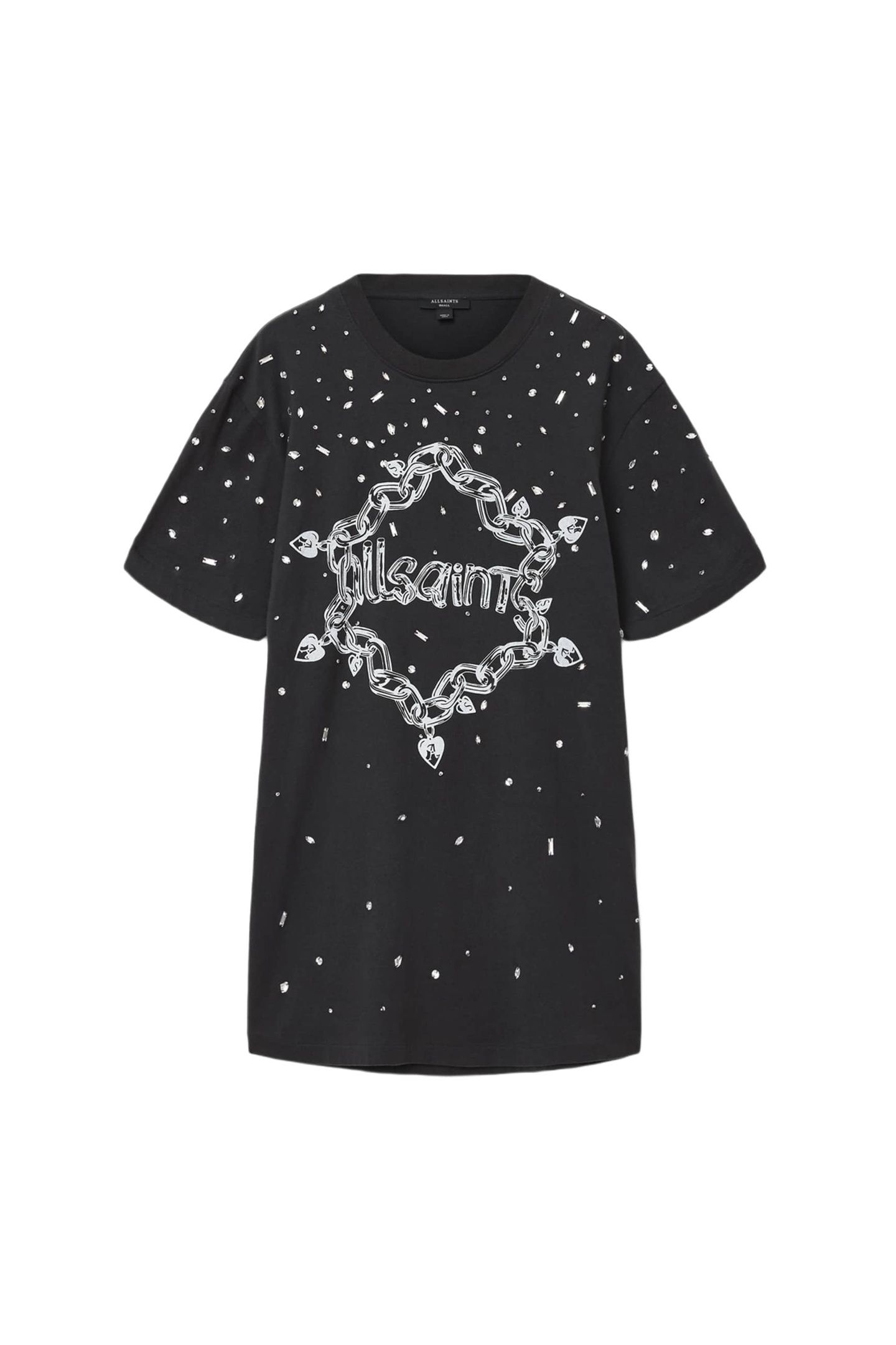 DRIP SCATTER DRESS WASHED BLACK 4