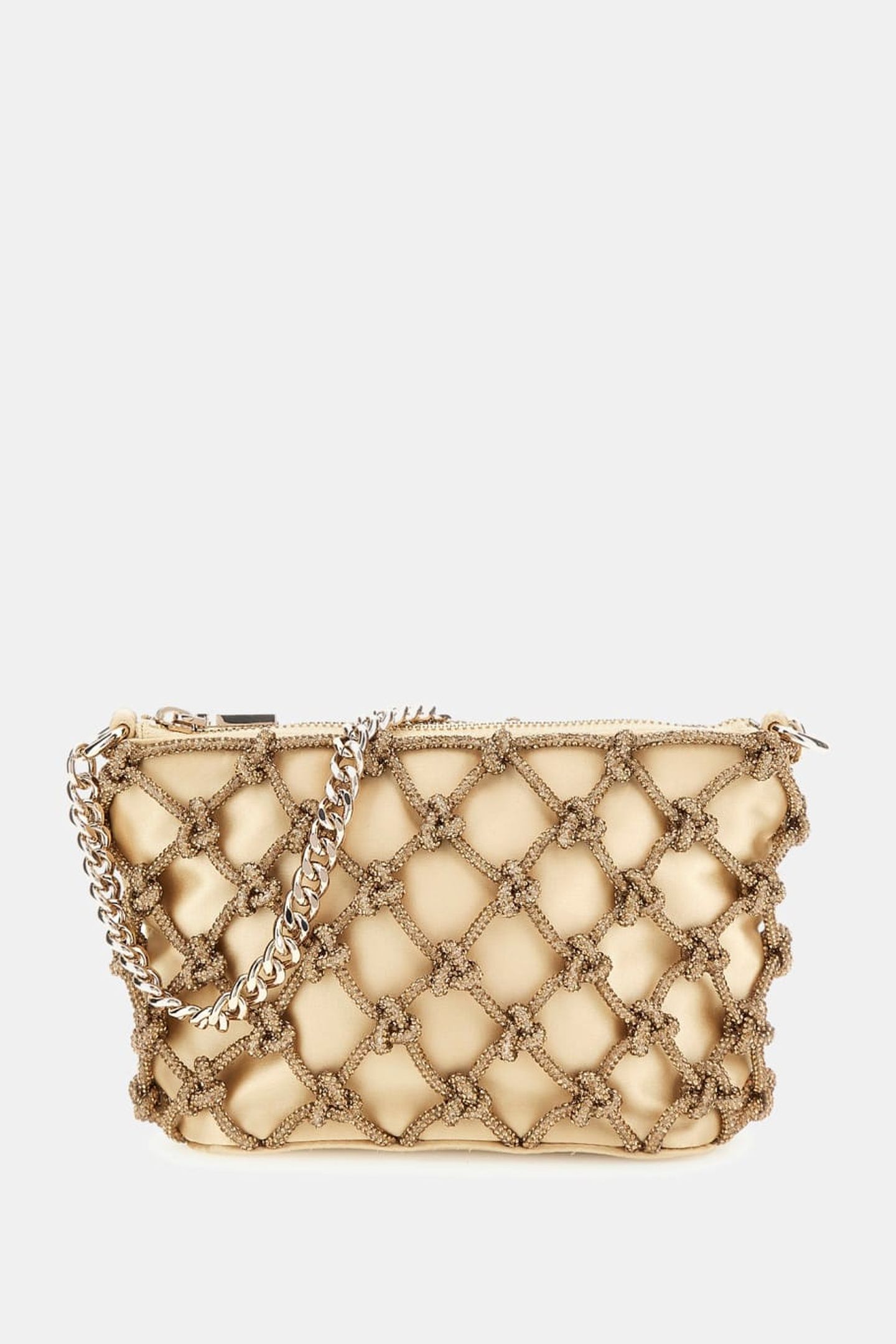 MARCIANO BY GUESS ZALINA TOP ZIP SHOULDER BAG GOLD 3