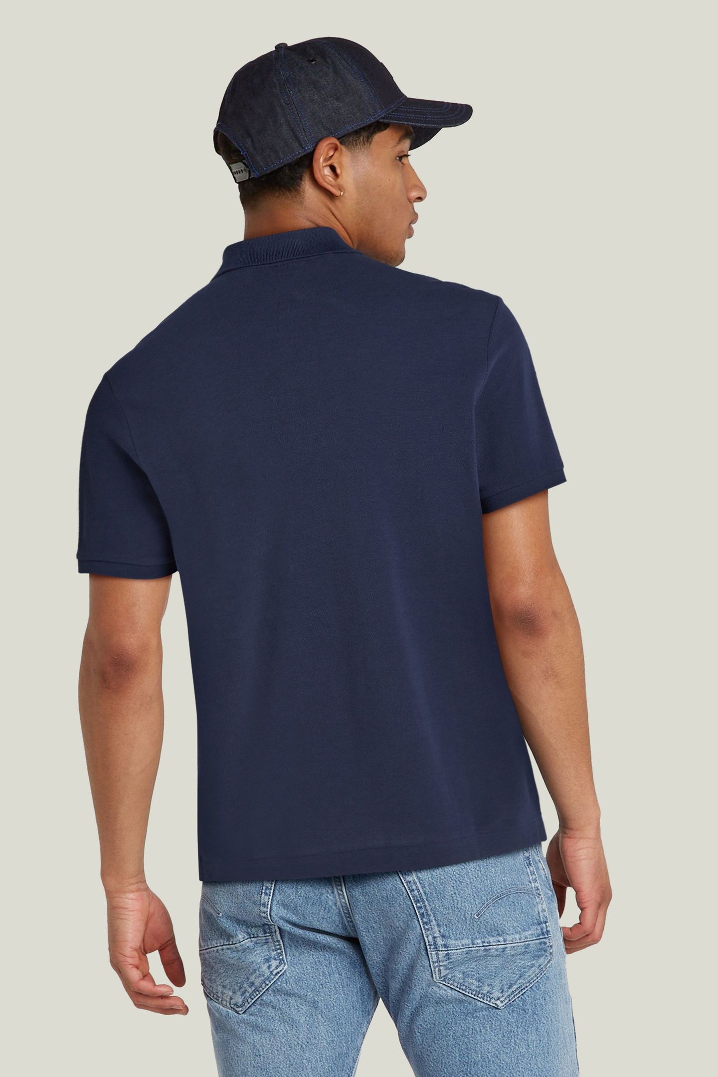 OLUV SLIM POLO S/S SARTHO BLUE 2
