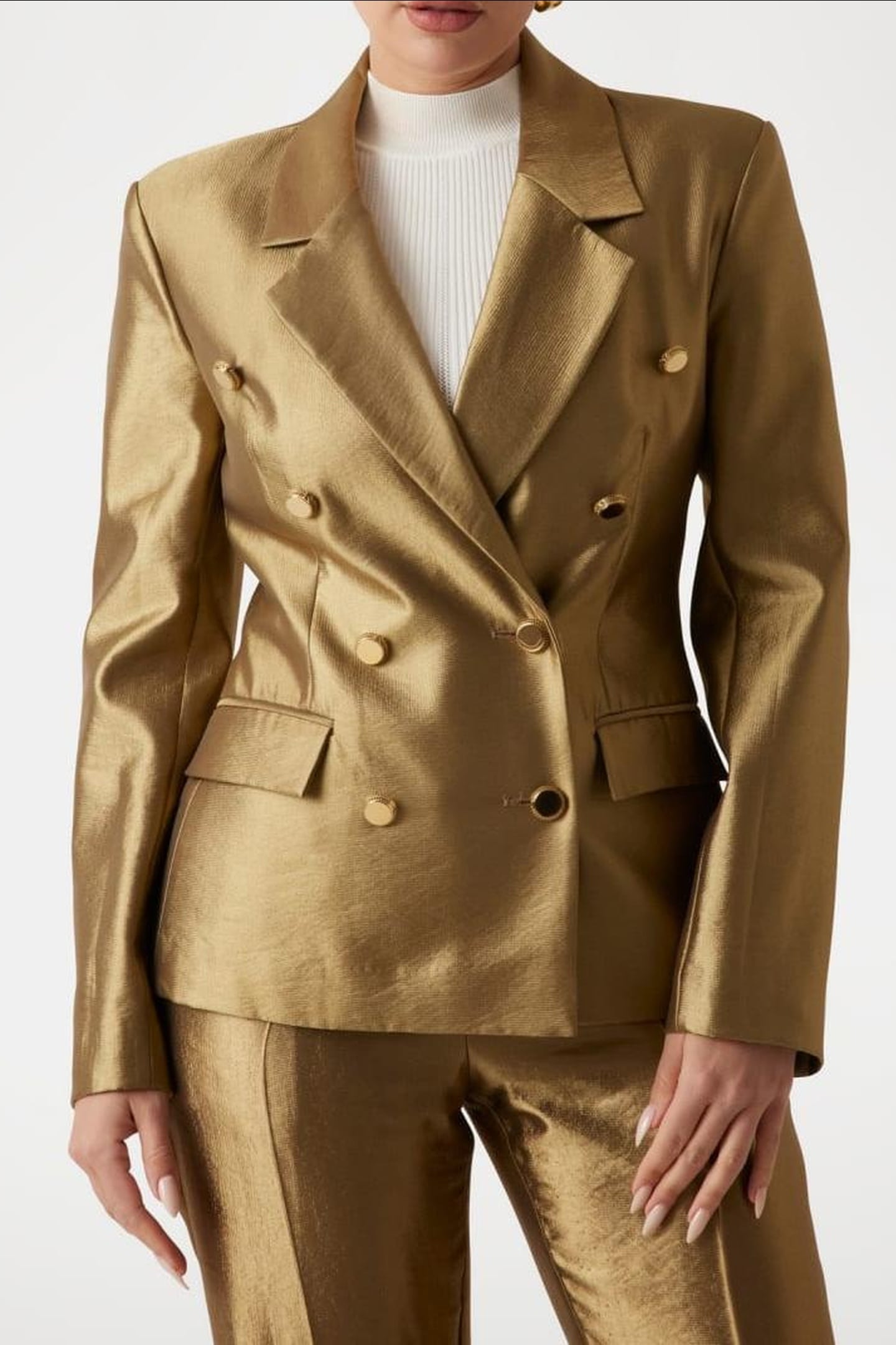 MARCIANO BY GUESS MILLA DOUBLE BREAST JACKET ANTIQUE GOLD MU 2