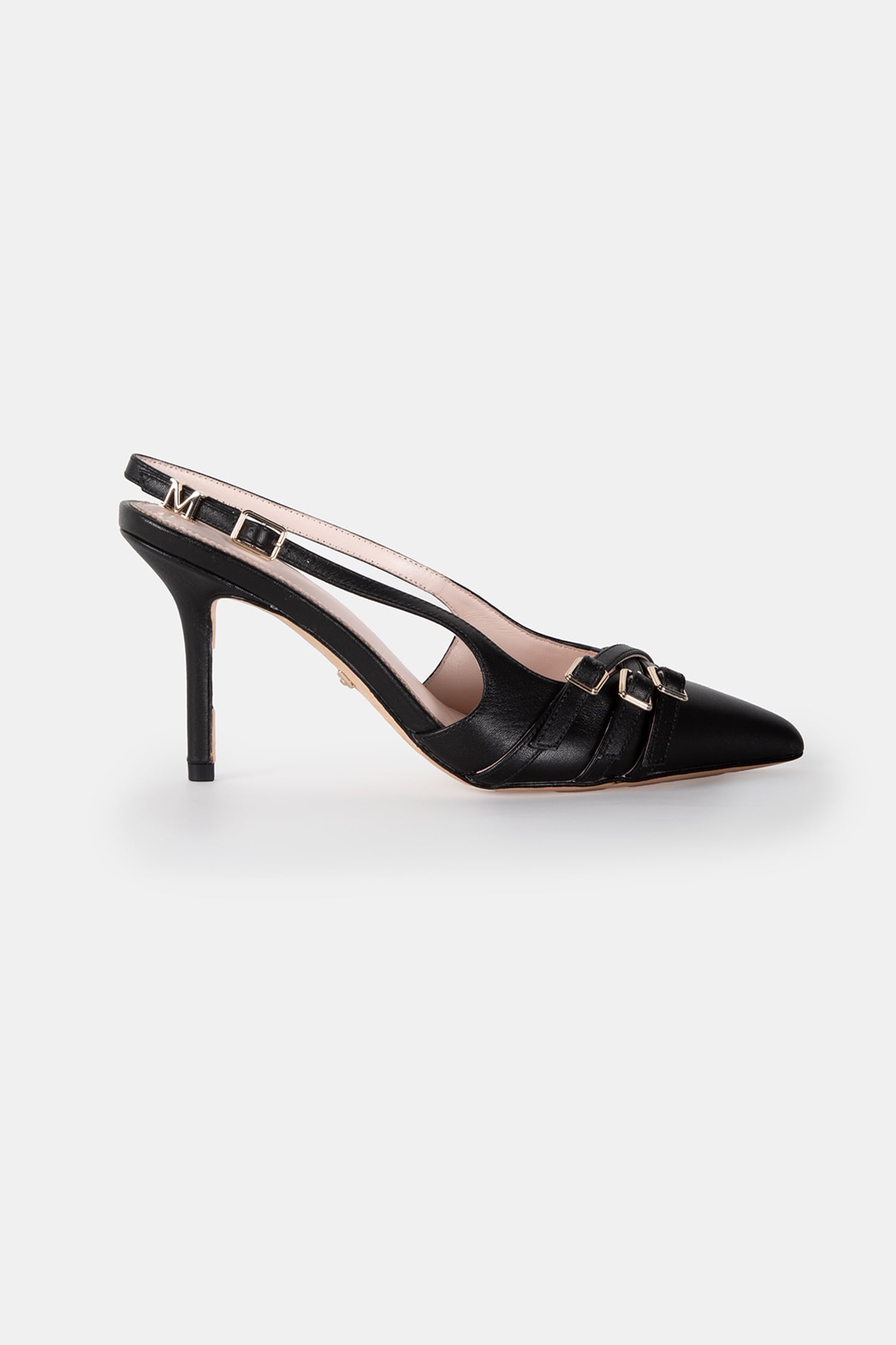 MARCIANO BY GUESS SLING BACK BUCKLE JET BLACK 1