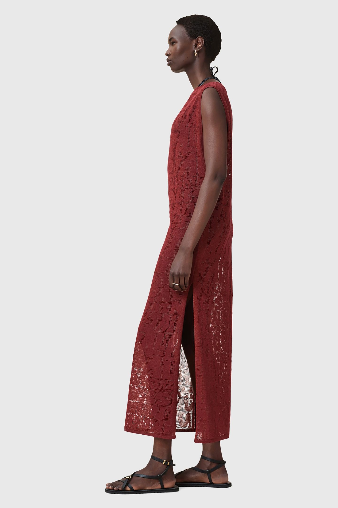 KAITO DRESS ROSEWOOD RED 3