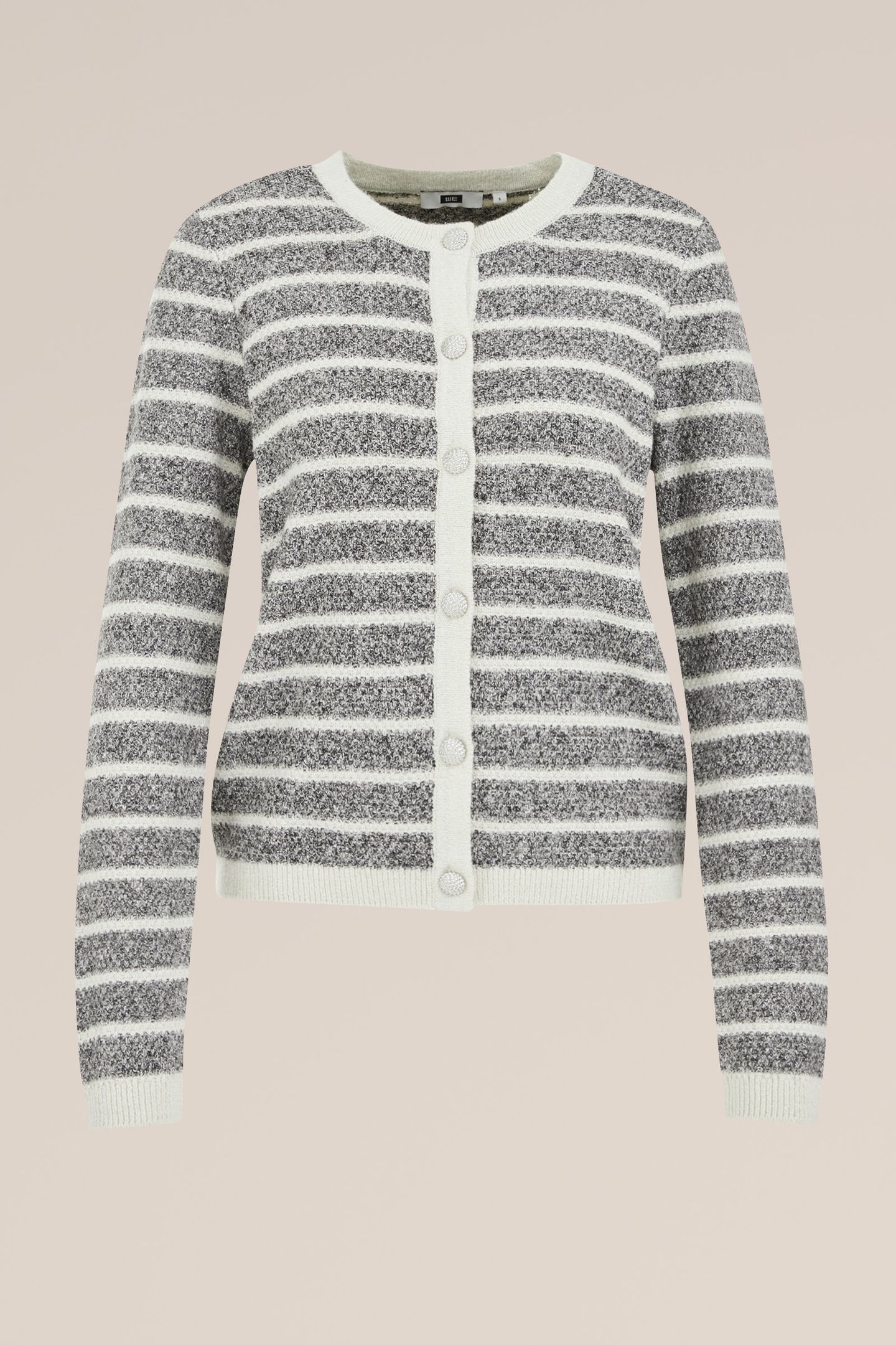 KNITTED CARDIGAN BLENDED LIGHT GREY 4