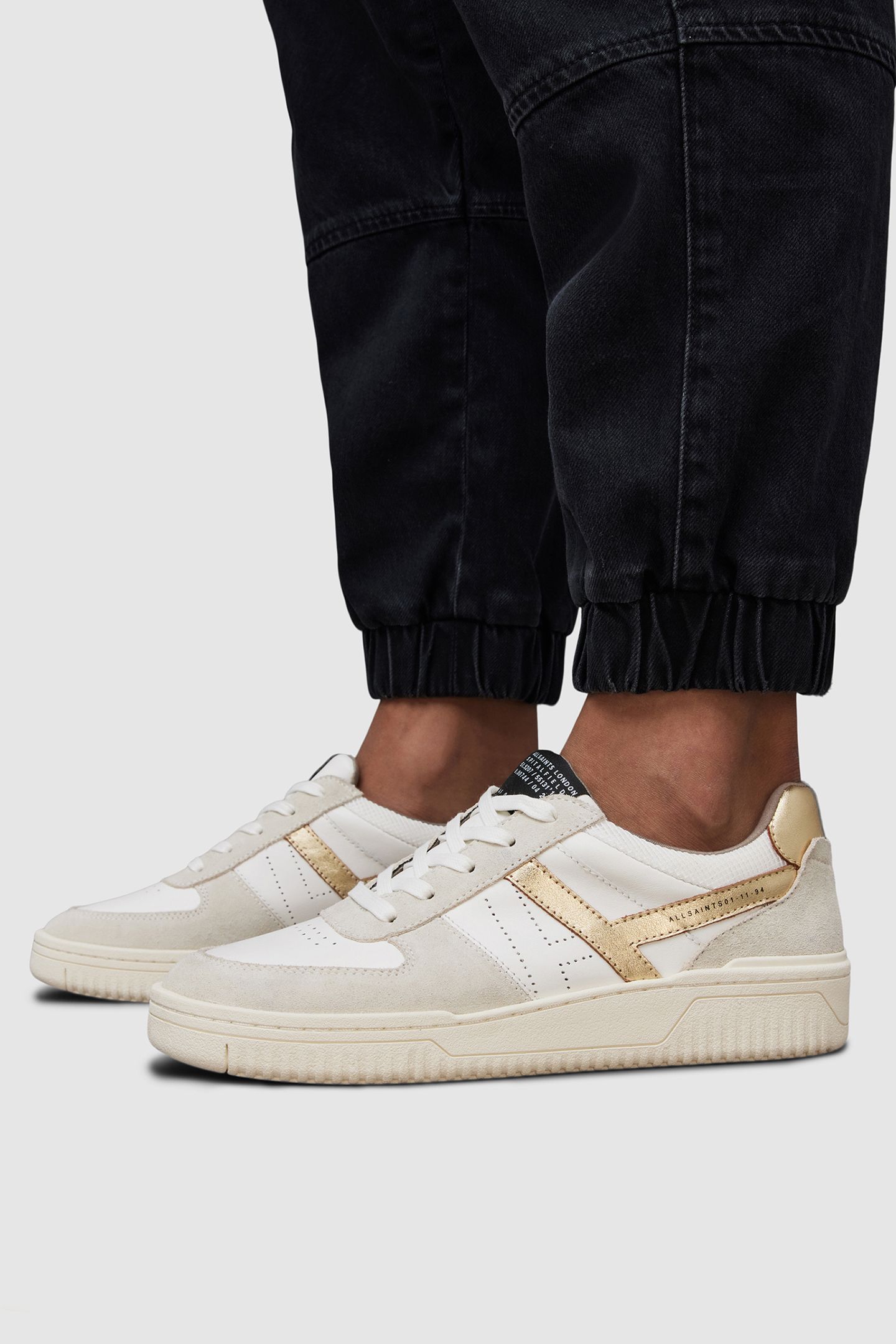 VIX SUEDE SNEAKER WHITE/GOLD 2