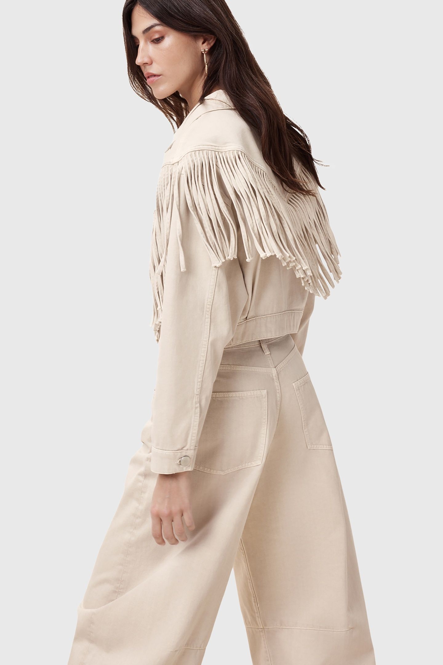 MARLENE FRNGE JACKET CREAM WHITE 6