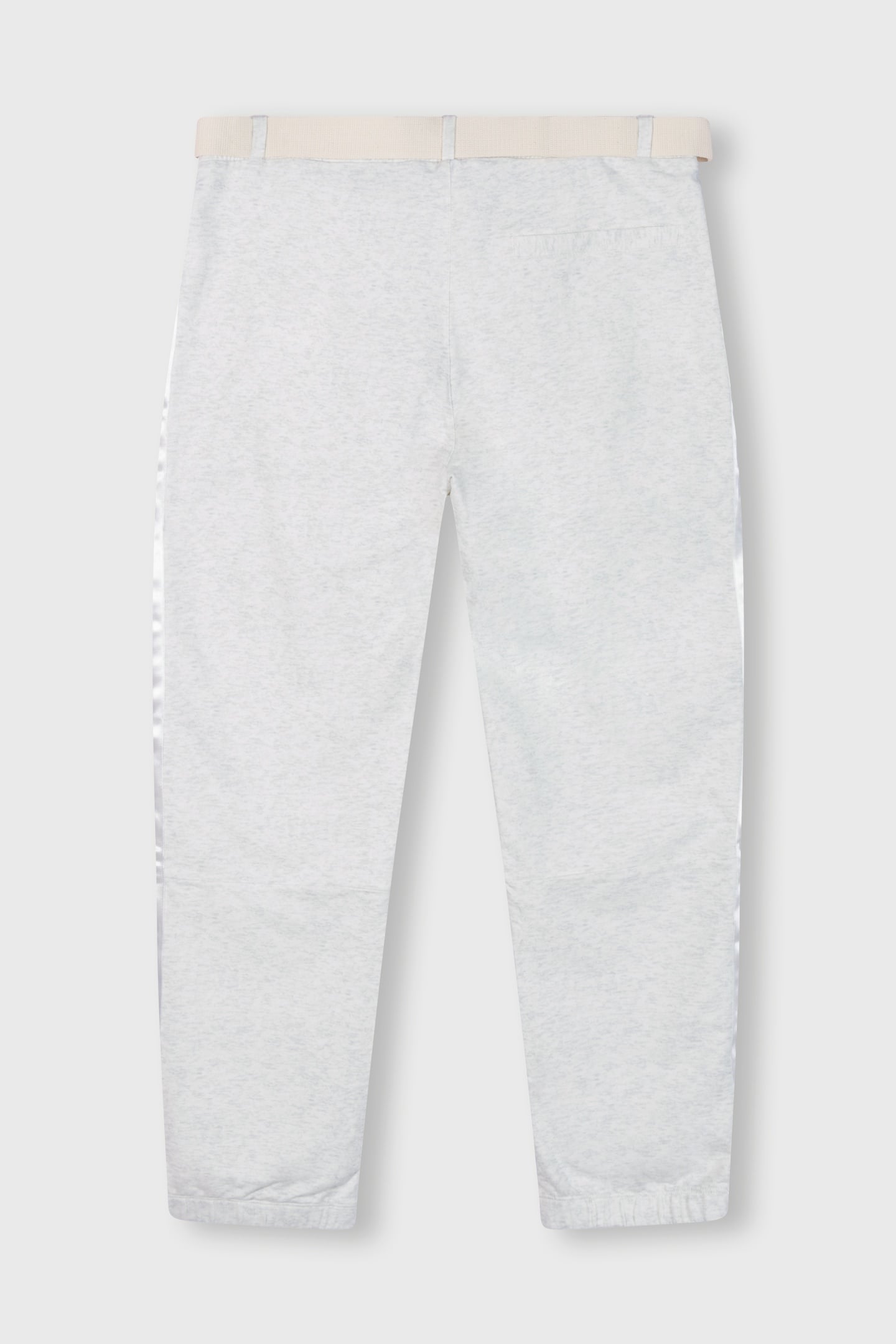 BELTED CROPPED JOGGER WHITE MELEE 2