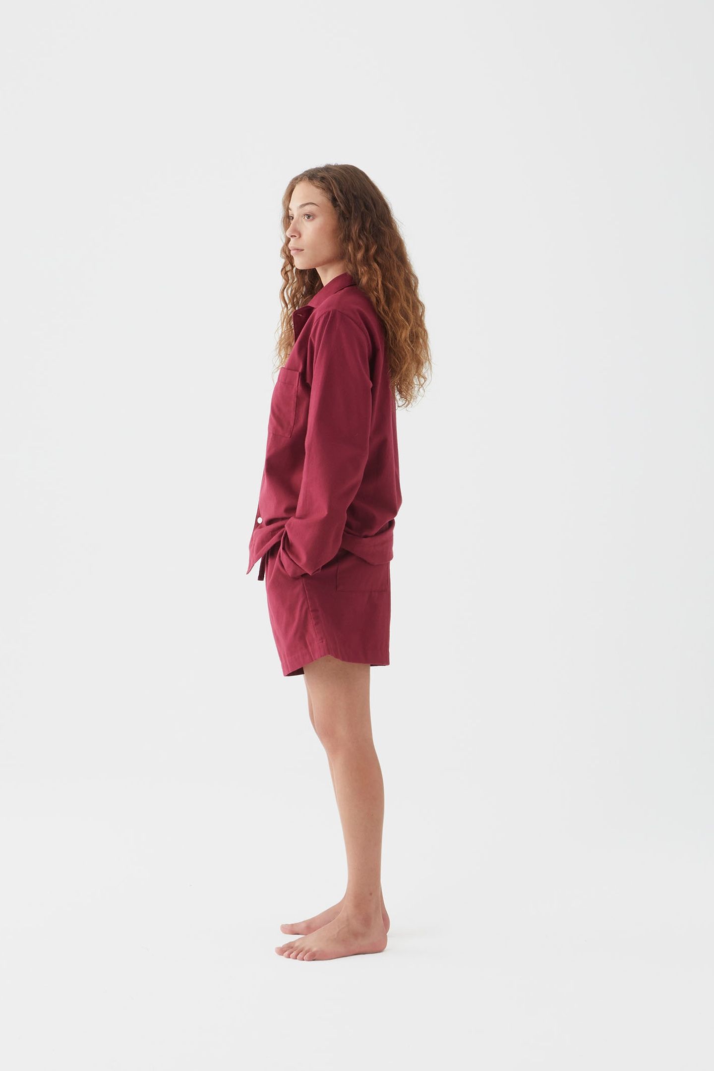 UNISEX FLANNEL, PYJAMAS SHORTS BEYOND RED 8