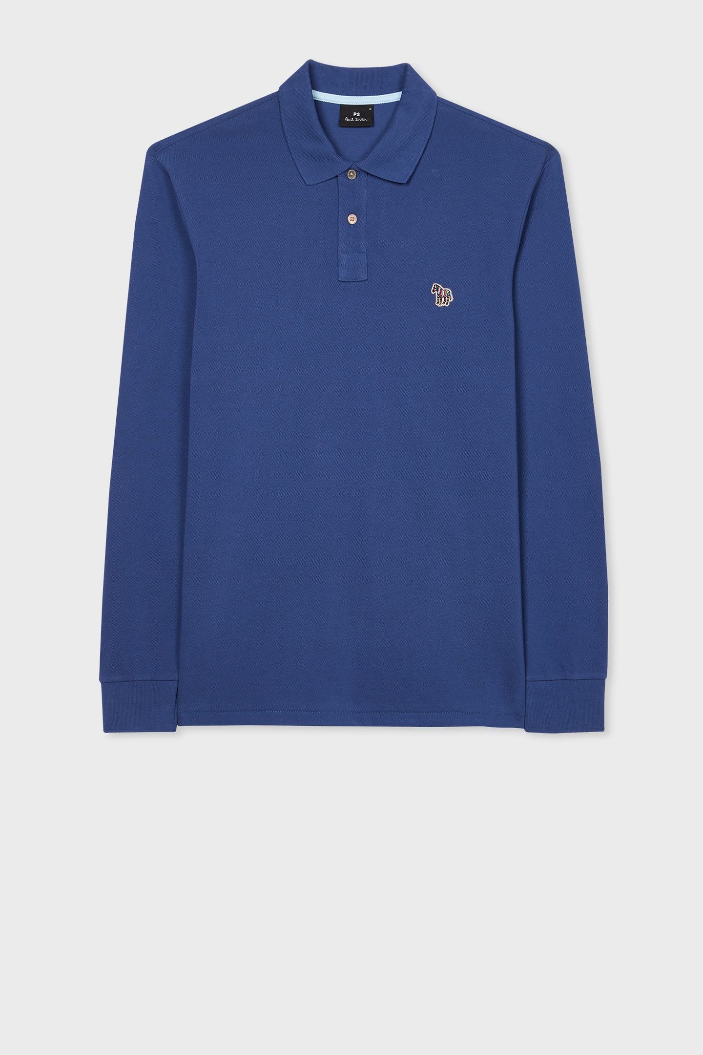 REG FIT LS POLO SHIRT INDIGO 1