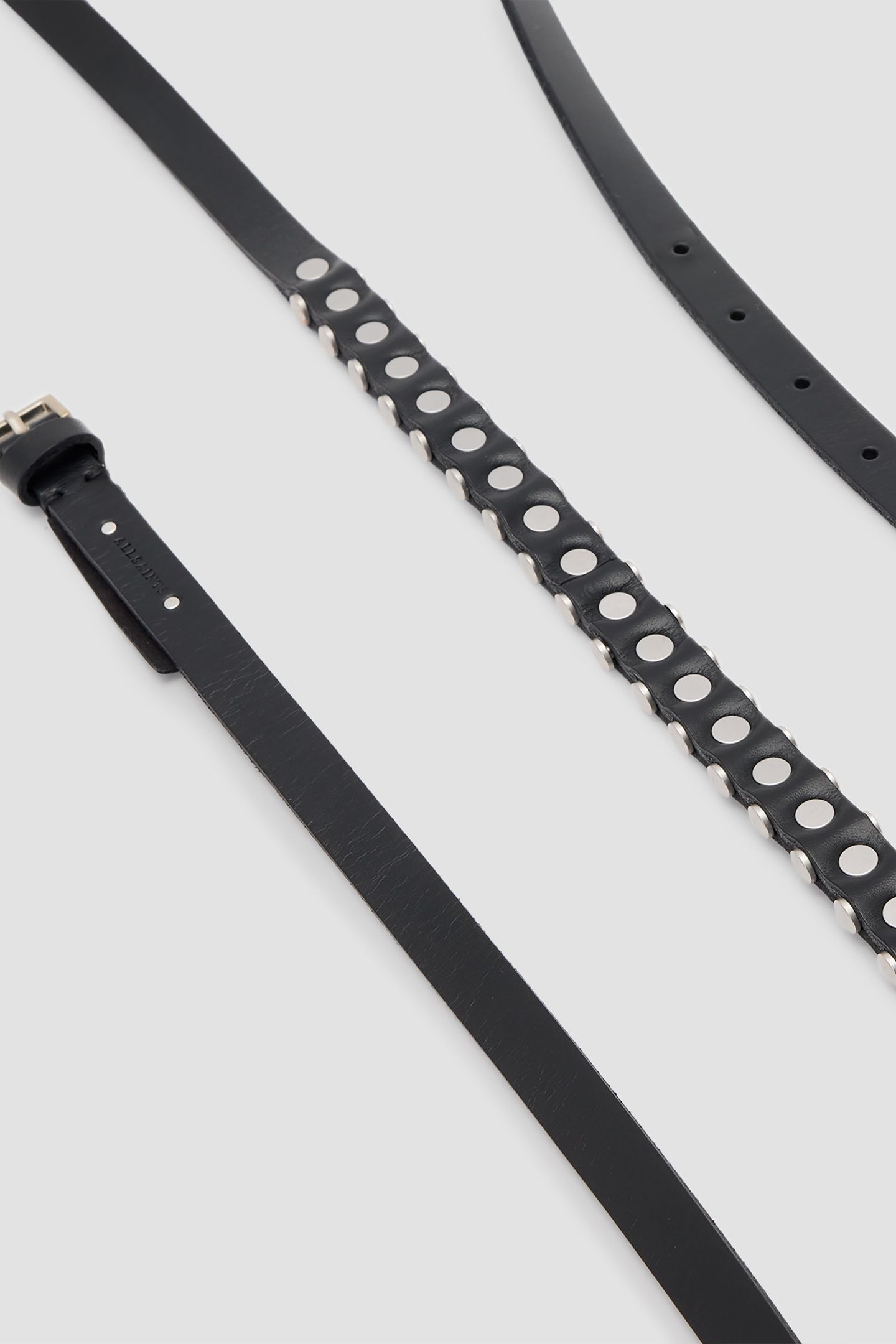 TAMSIN SK BELT BLACK/ANTQ NICKEL 5