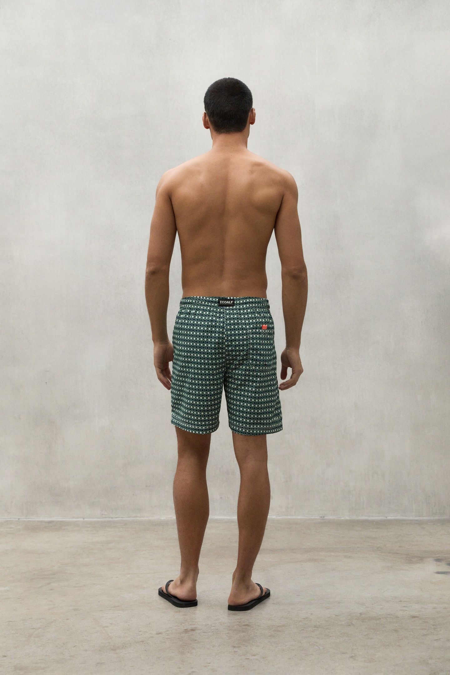 BEQUIAALF SWIMSUIT PURPLE CHECK PRINT 5