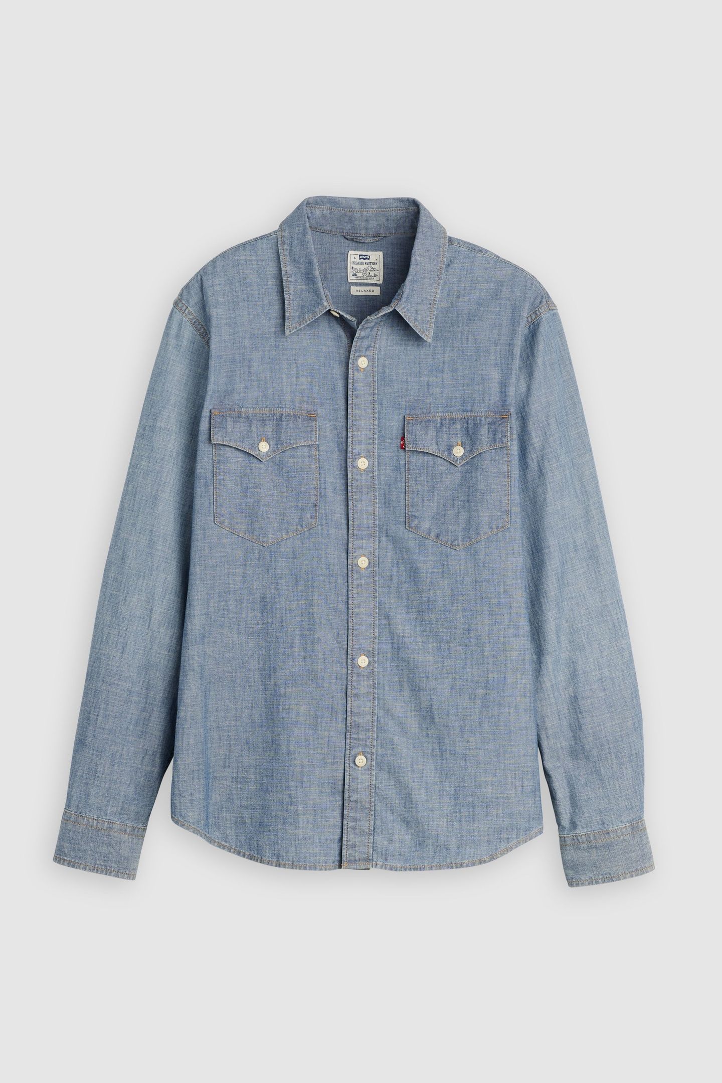 RELAXED WESTERN SHIRT BLUE 4