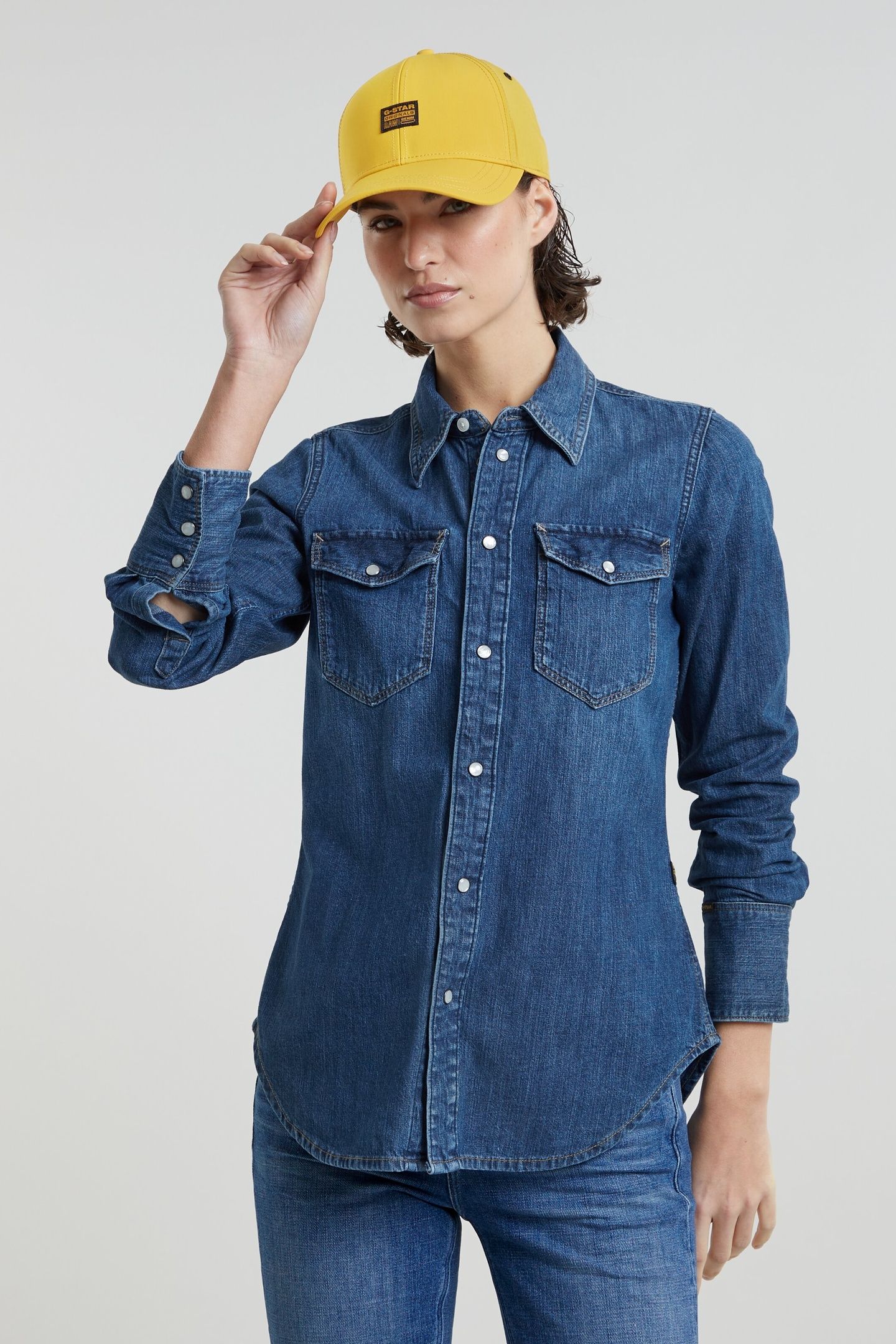 SLIM WESTERN SHIRT L/S WORN IN WINDWARD 2
