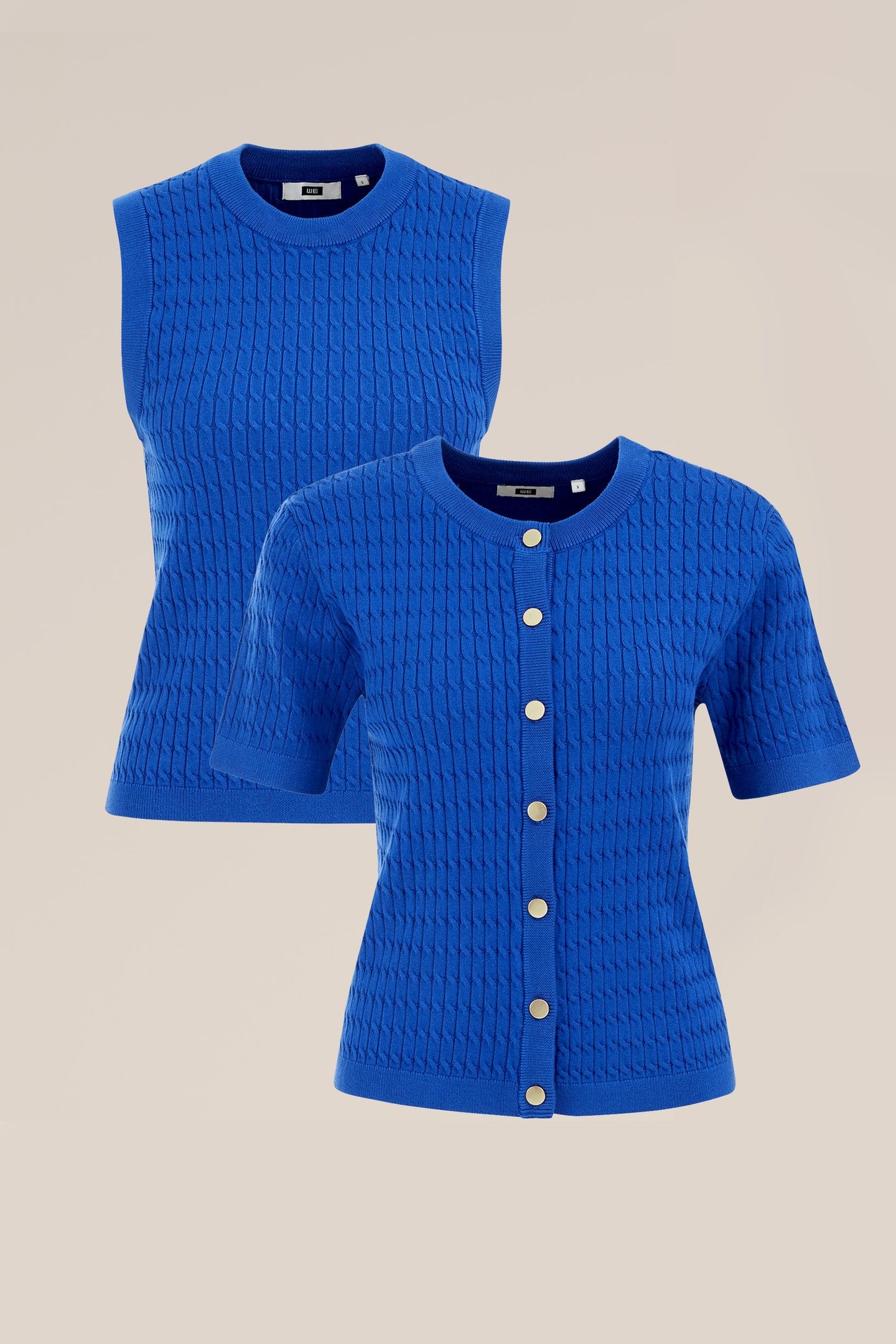 KNITTED CARDIGAN COBALT BLUE 3