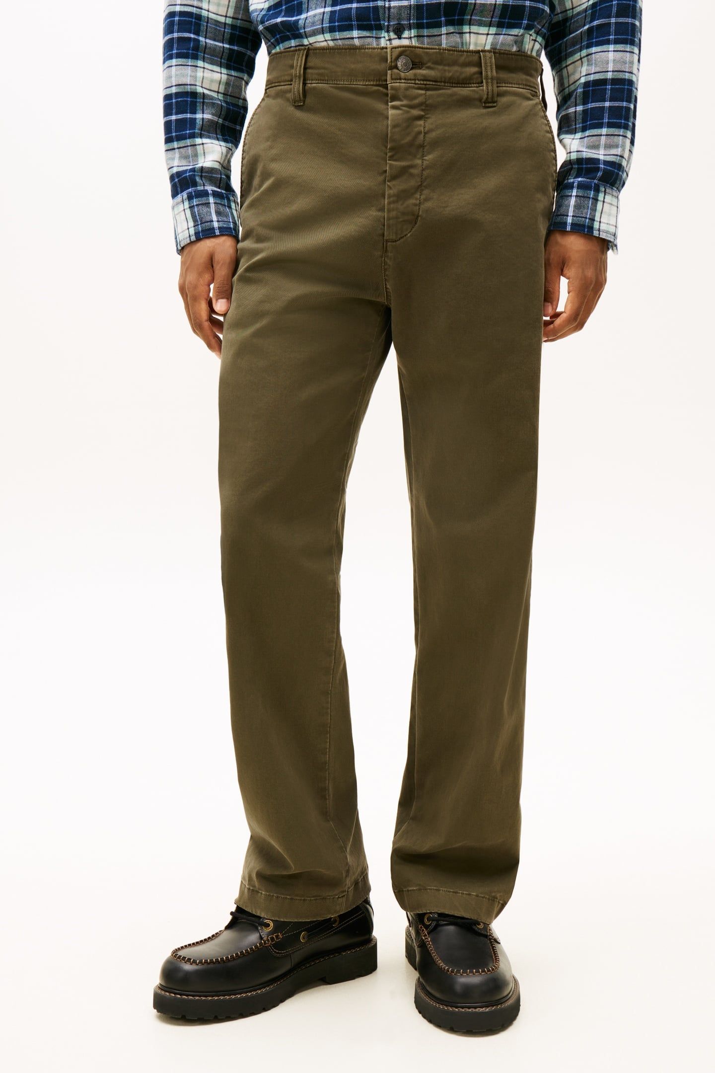 OTIS COTTON TWILL CHINO DARK GREENERY 1