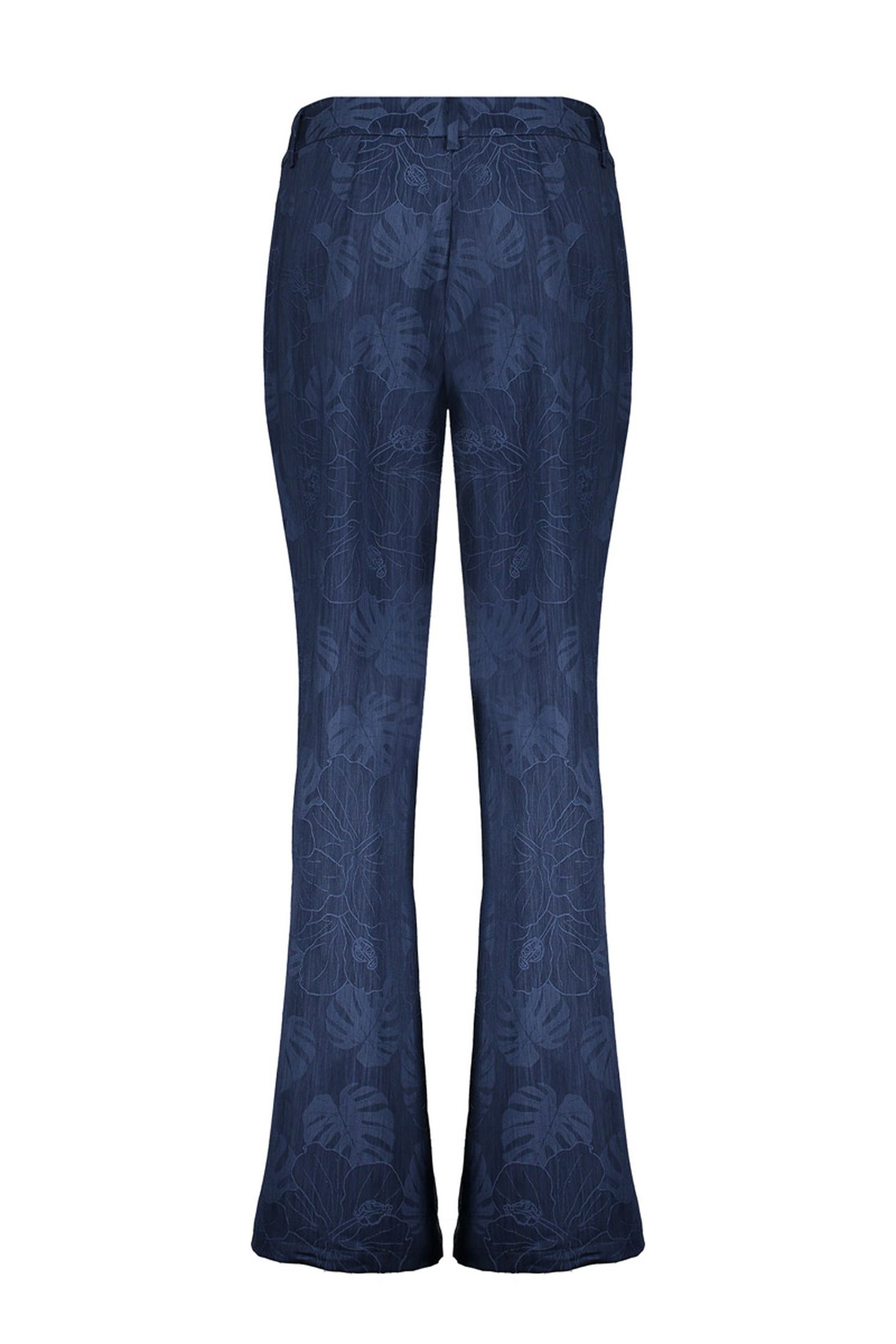 PANTS DENIM FLOWERS BLUE 2