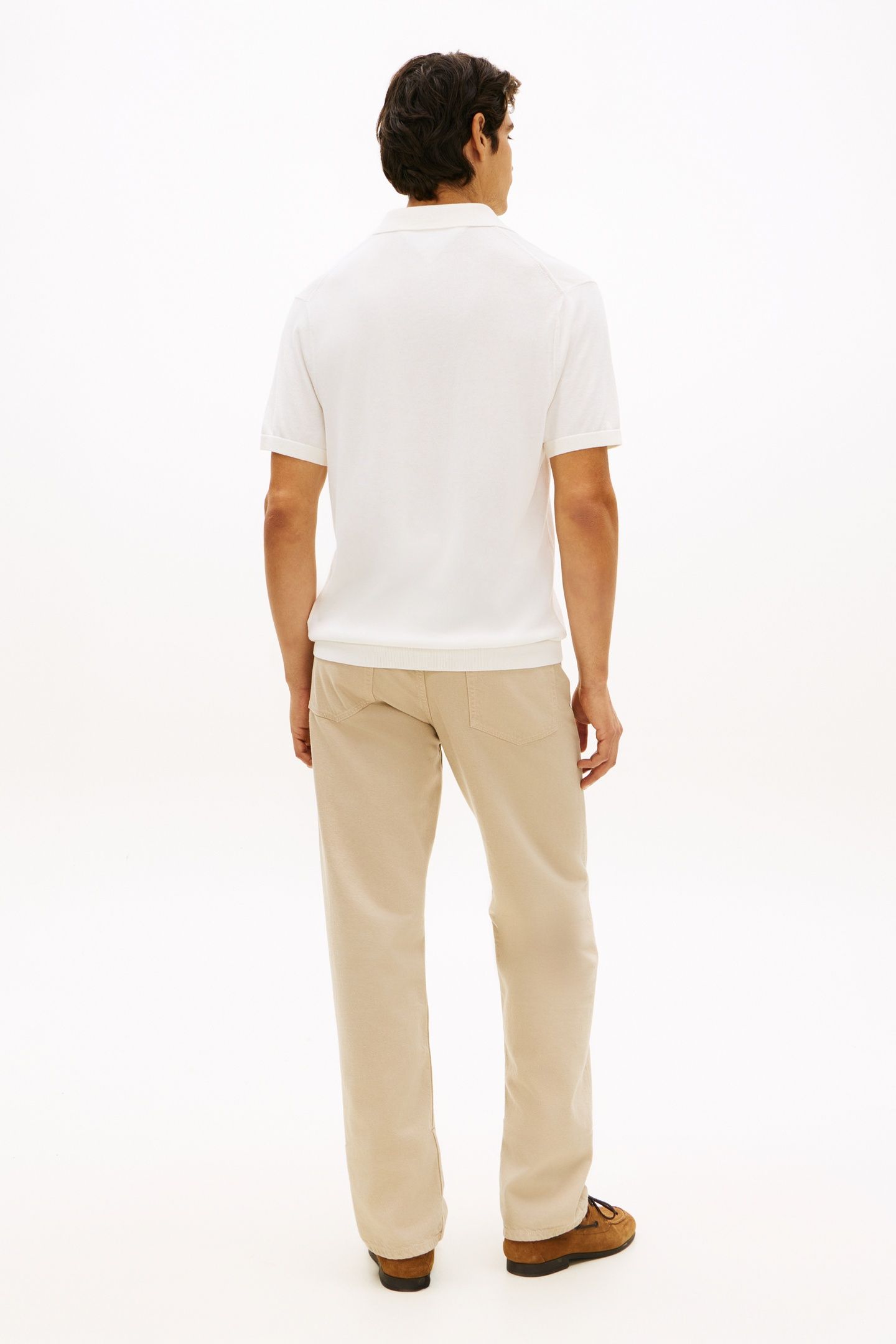 DC COTTON LYOCELL POLO IVORY 2
