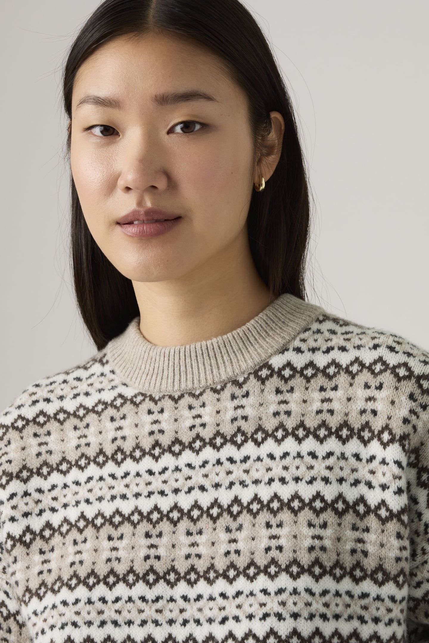 INES FAIRLISLE SWEATER NEUTRAL 5