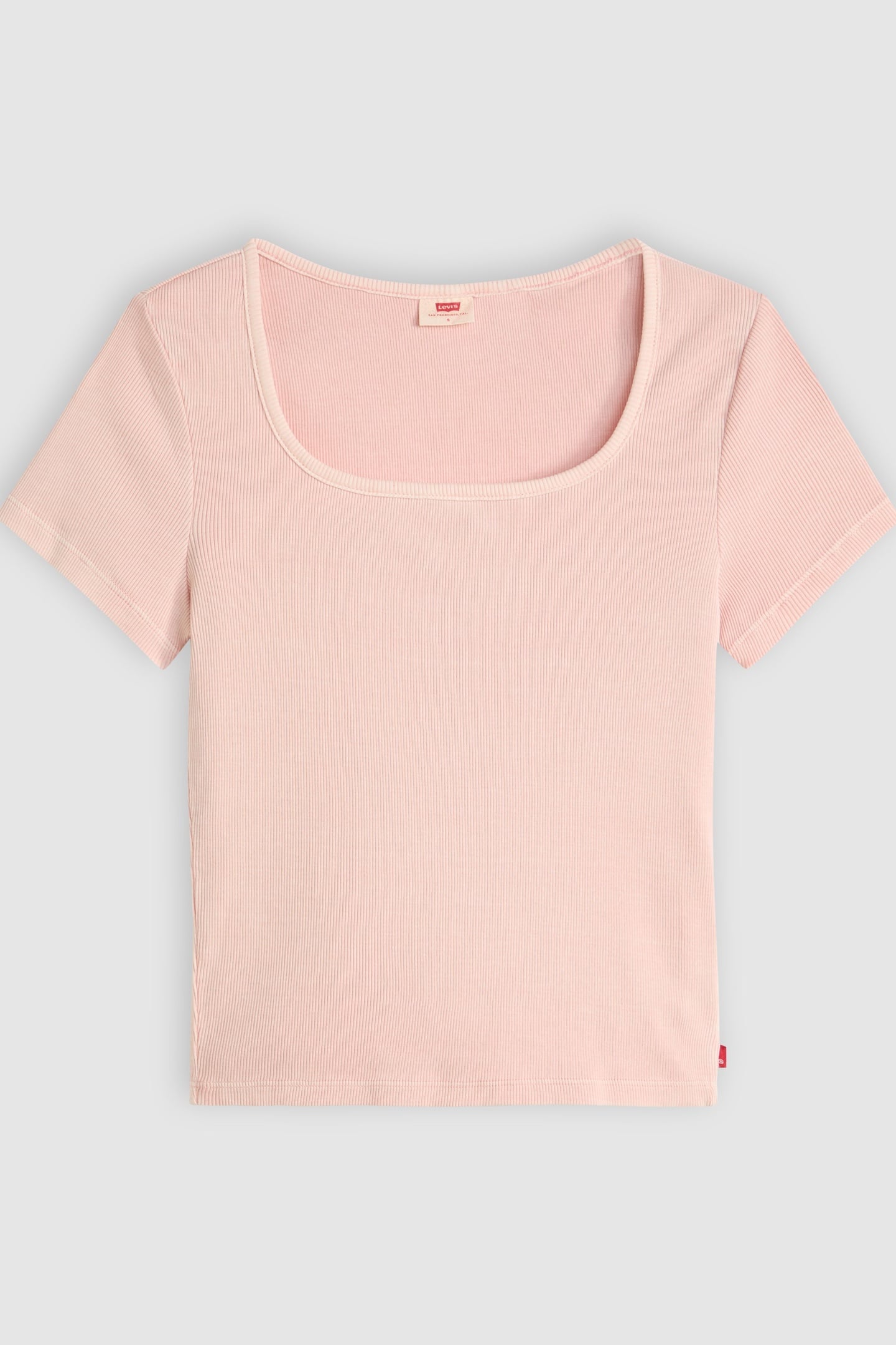 ESSENTIAL SQUARE NECK TEE PINK 4
