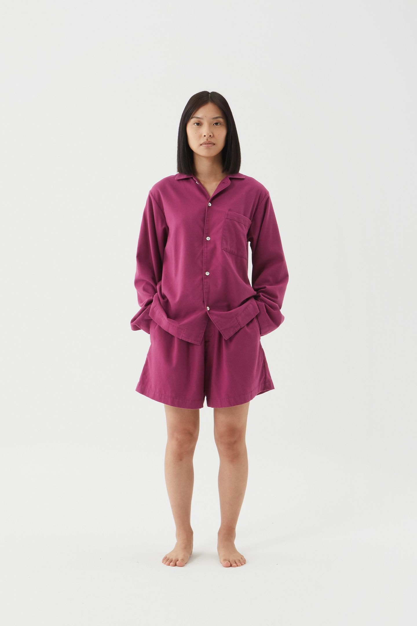UNISEX FLANNEL, PYJAMAS SHORTS GRAPE 3